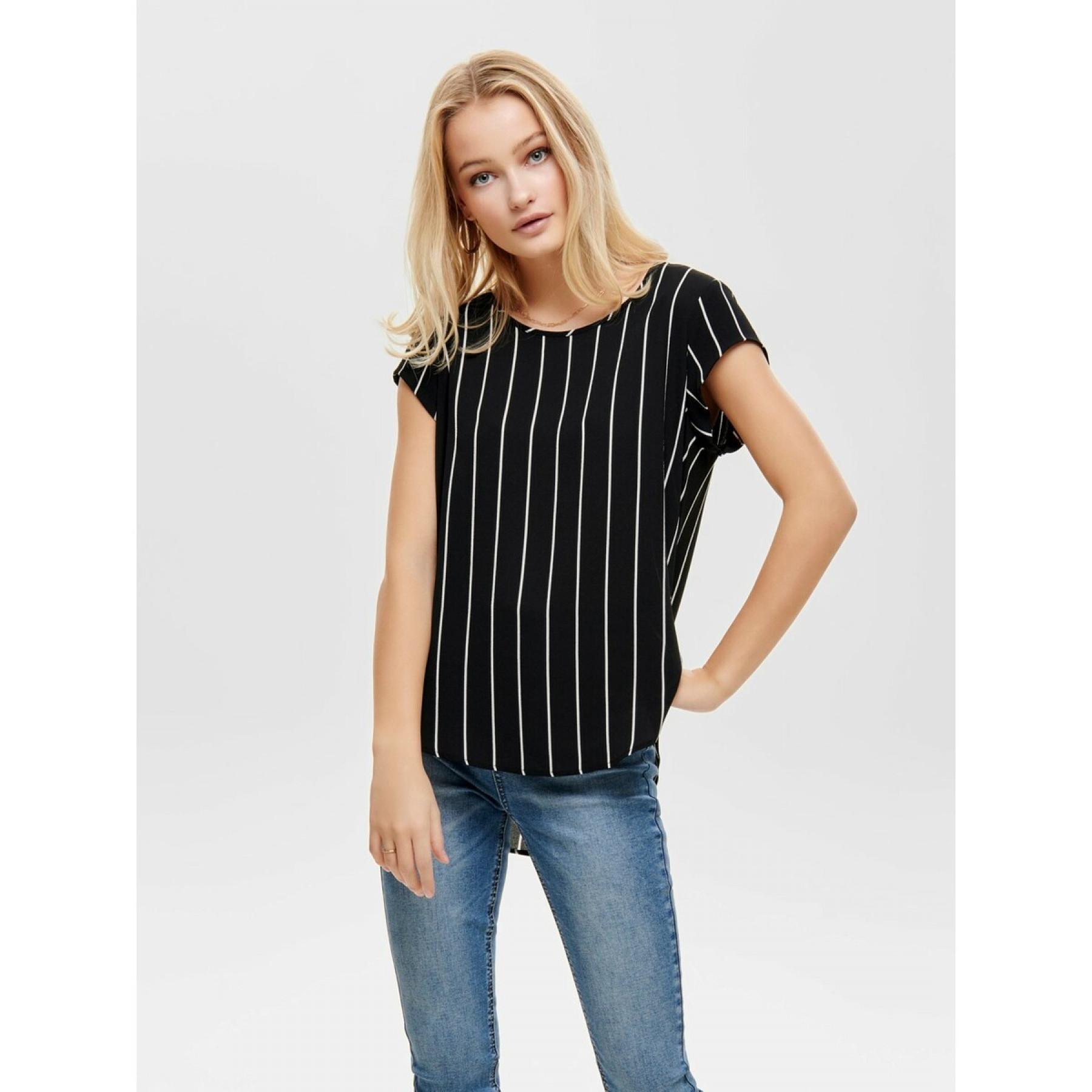 Vrouwen top Only Vic manches courtes