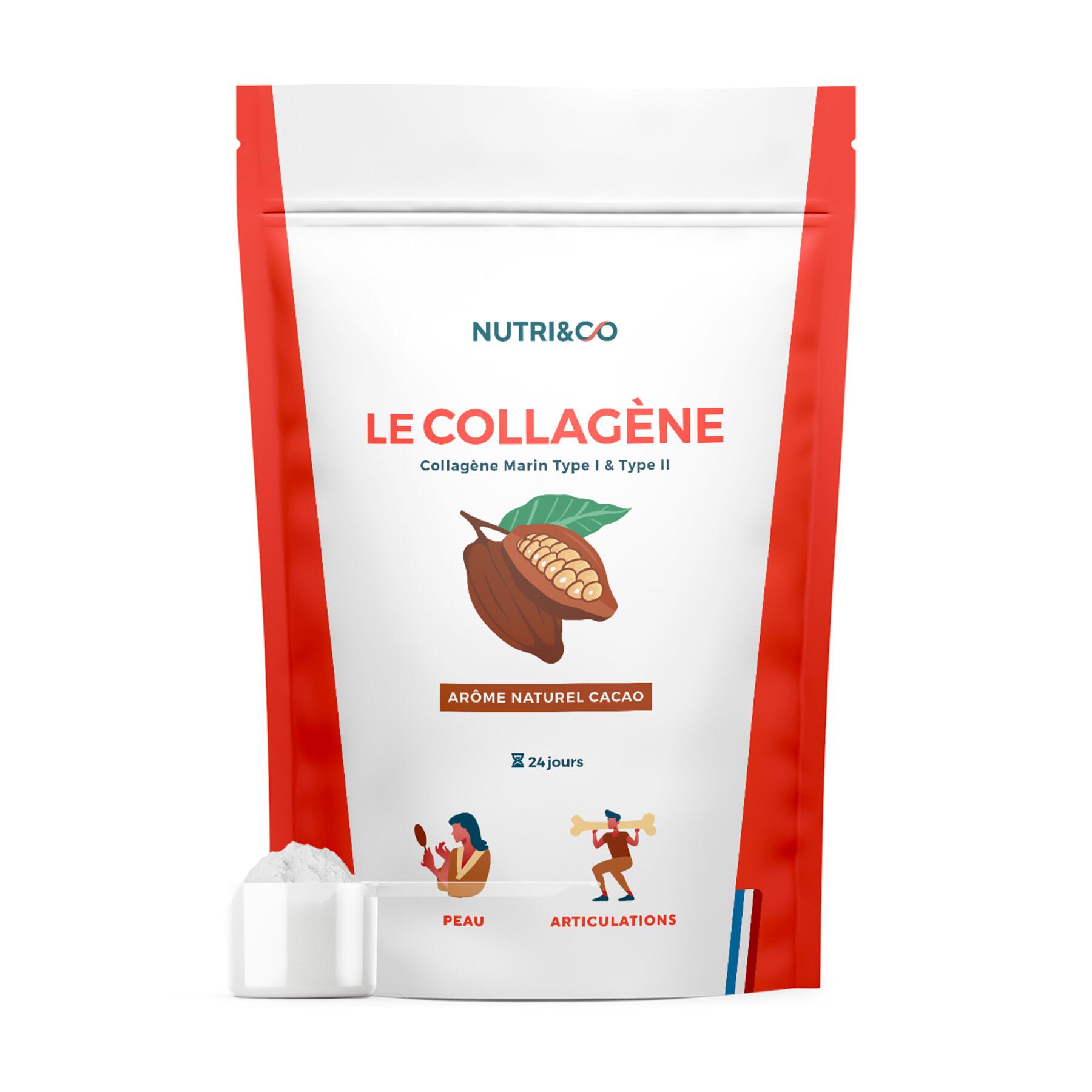 Voedingssupplement op basis van collageen - cacaosmaak - 240g Nutri&Co