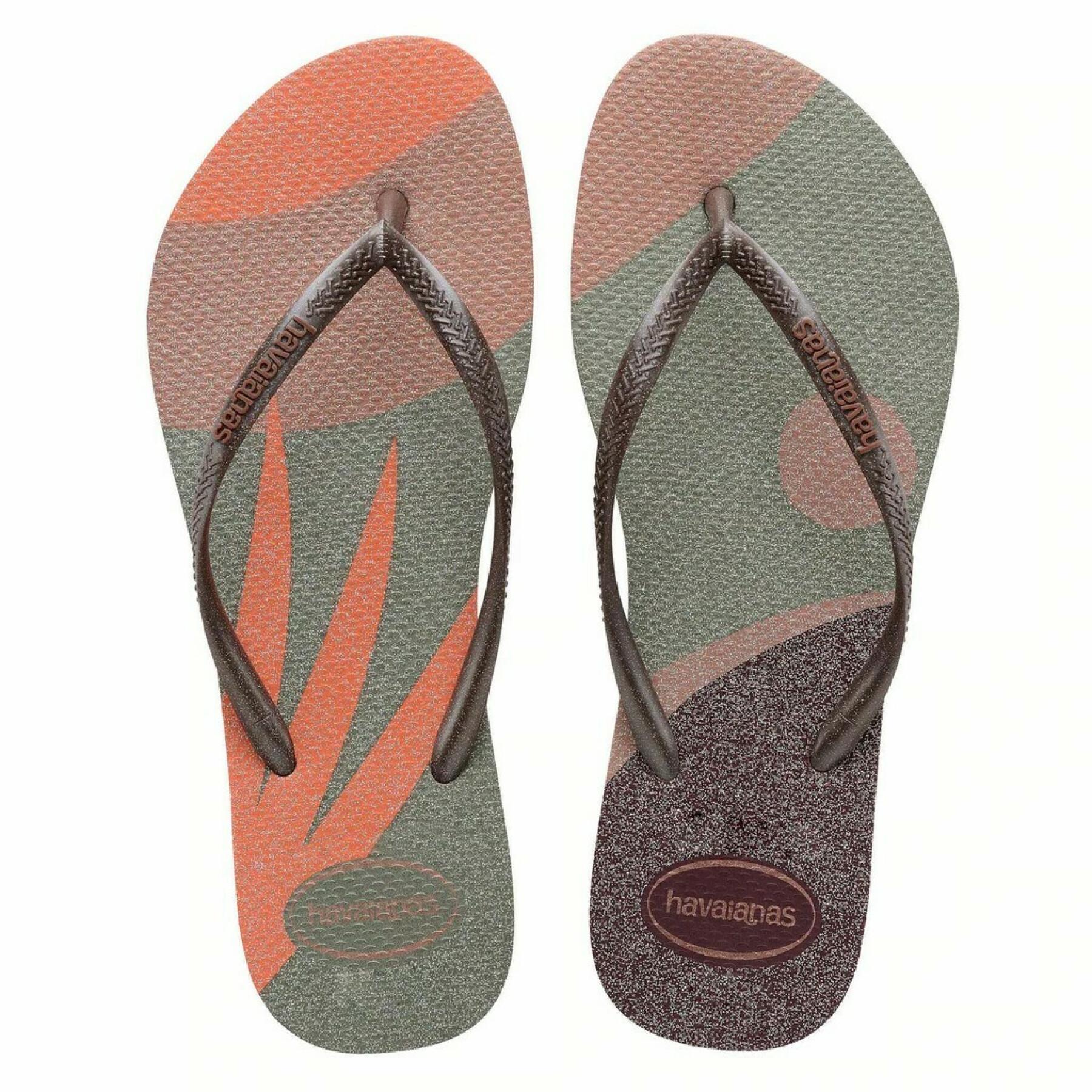 Dames slippers Havaianas Slim Palette Glow