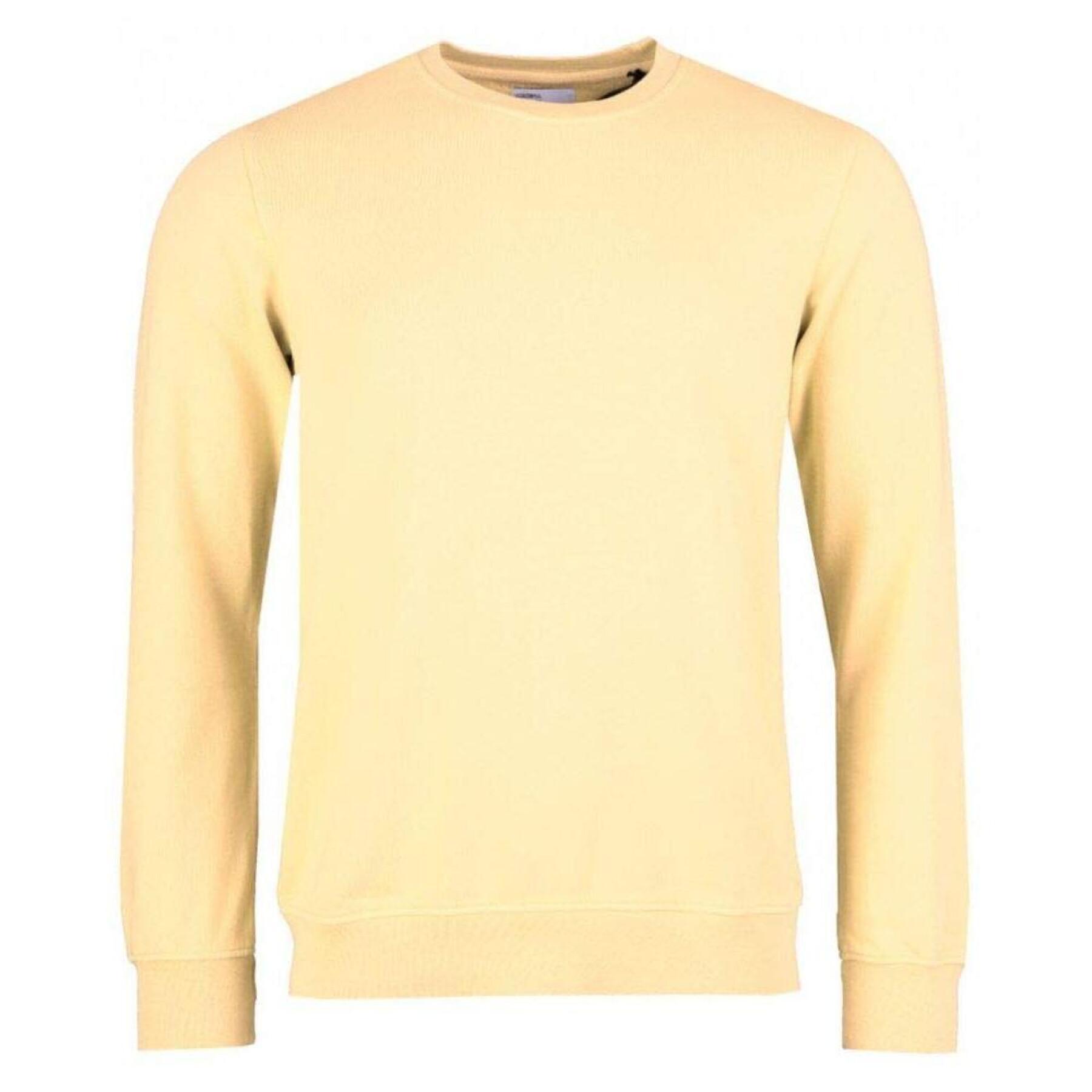 Sweatshirt ronde hals Colorful Standard Classic Organic soft yellow