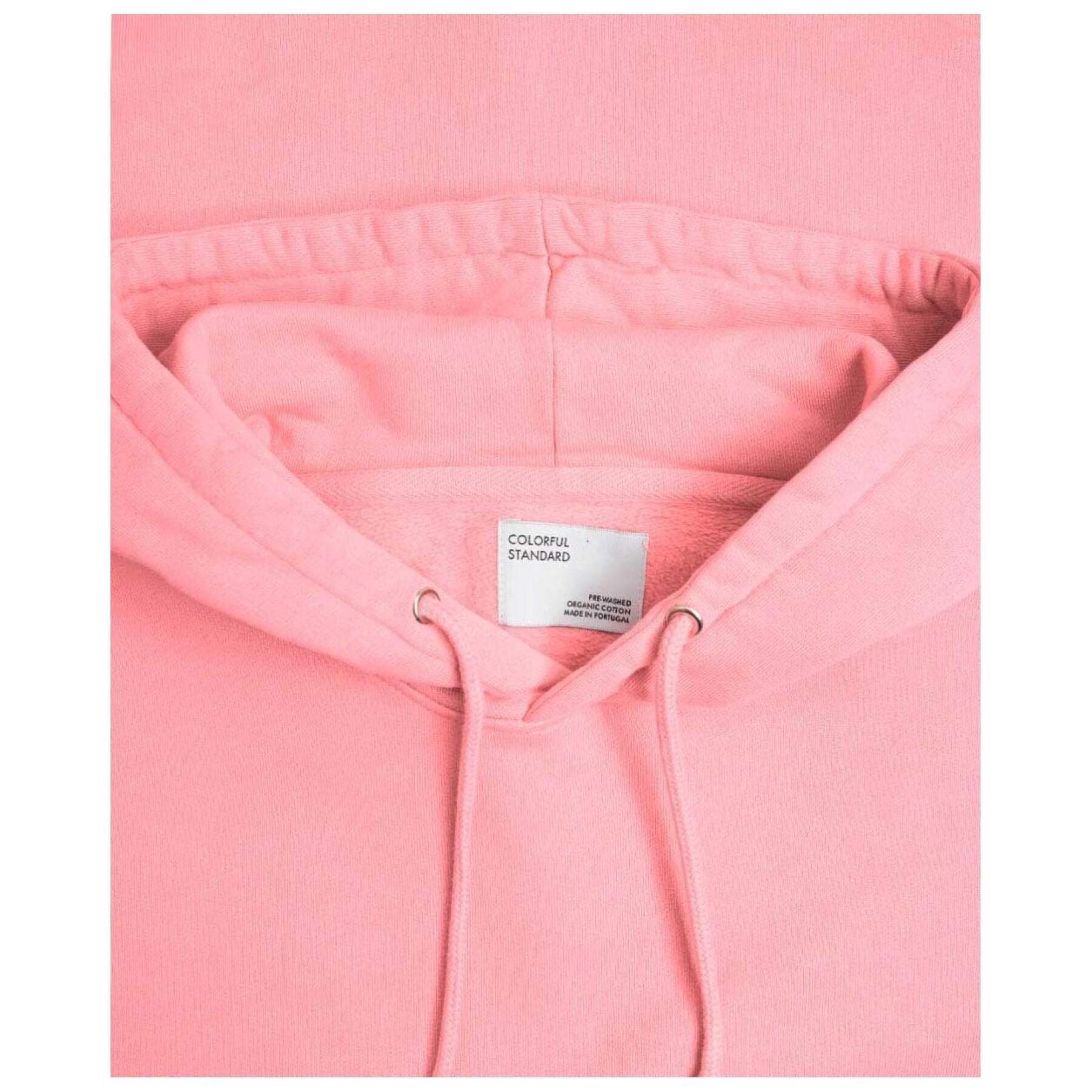 Hooded sweatshirt Colorful Standard Classic Organic flamingo pink