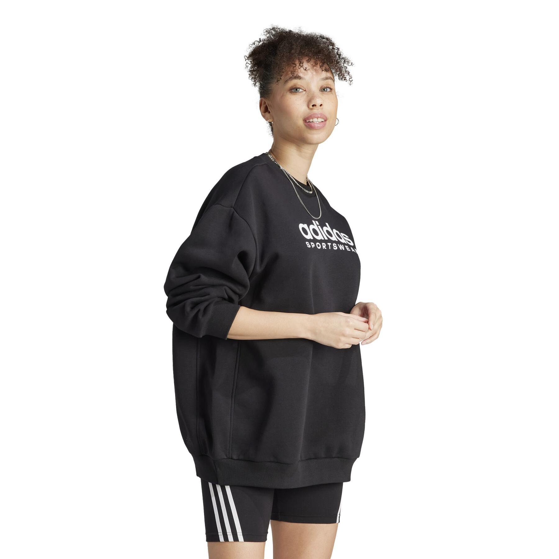 Grafisch fleece sweatshirt voor dames adidas All SZN