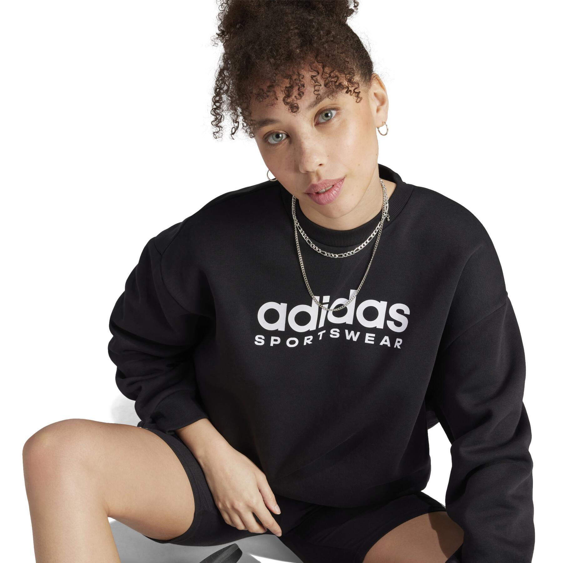 Grafisch fleece sweatshirt voor dames adidas All SZN