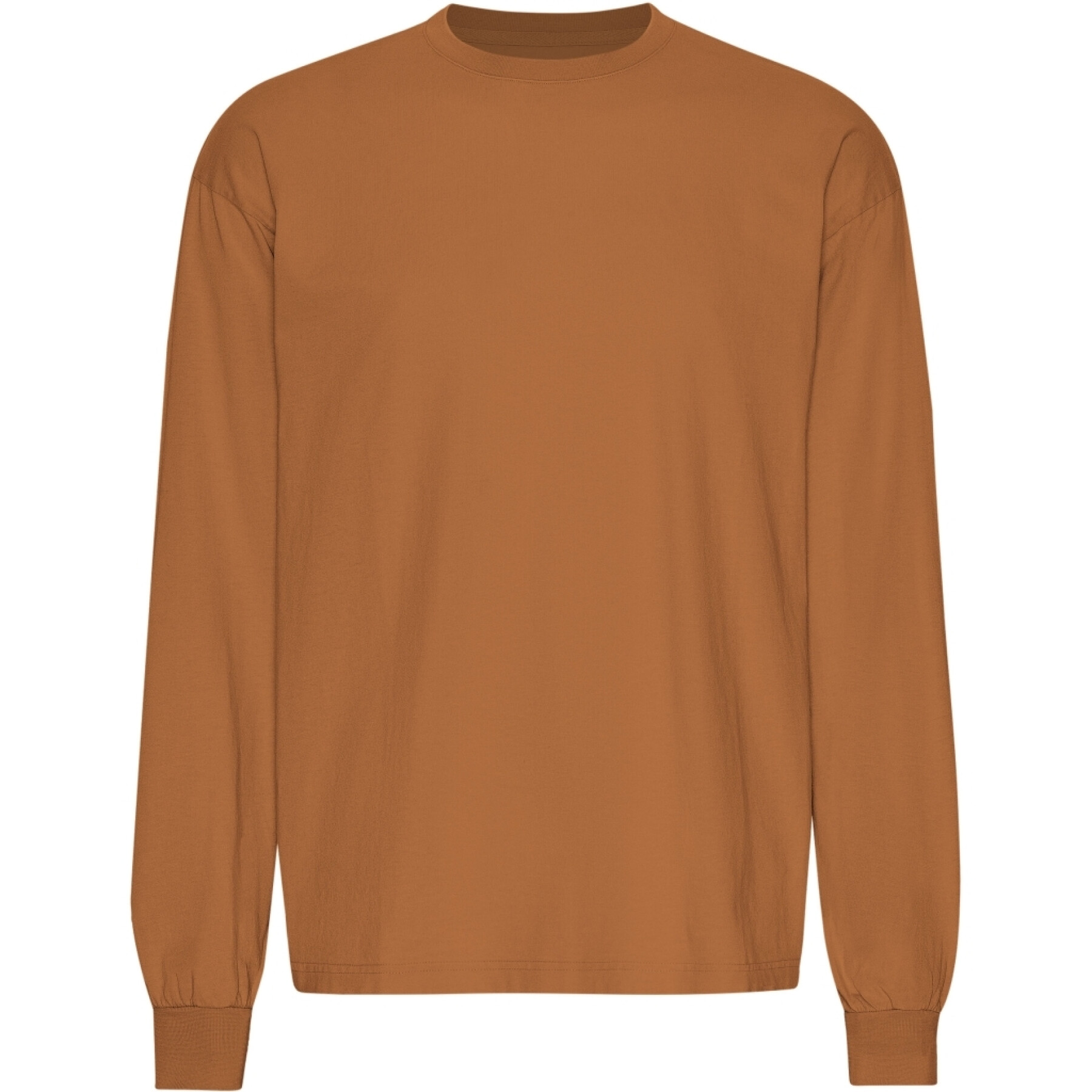 T-shirt met oversized lange mouwen Colorful Standard Organic Ginger Brown