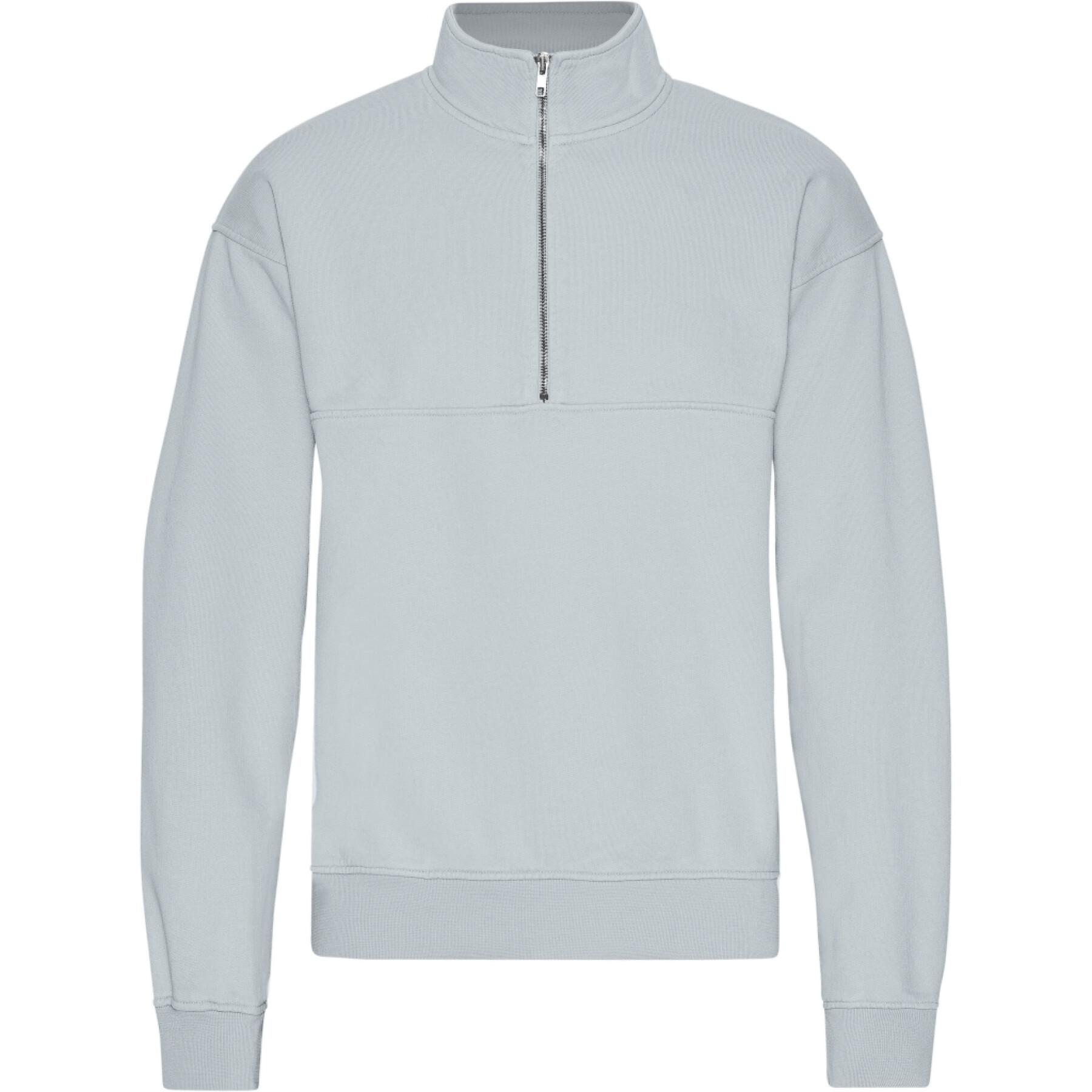 1/4 rits sweater Colorful Standard Organic Cloudy Grey