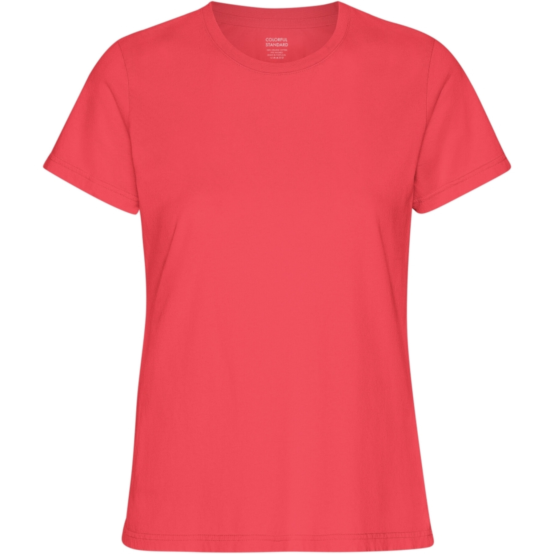 Dames-T-shirt Colorful Standard Light Organic Red Tangerine