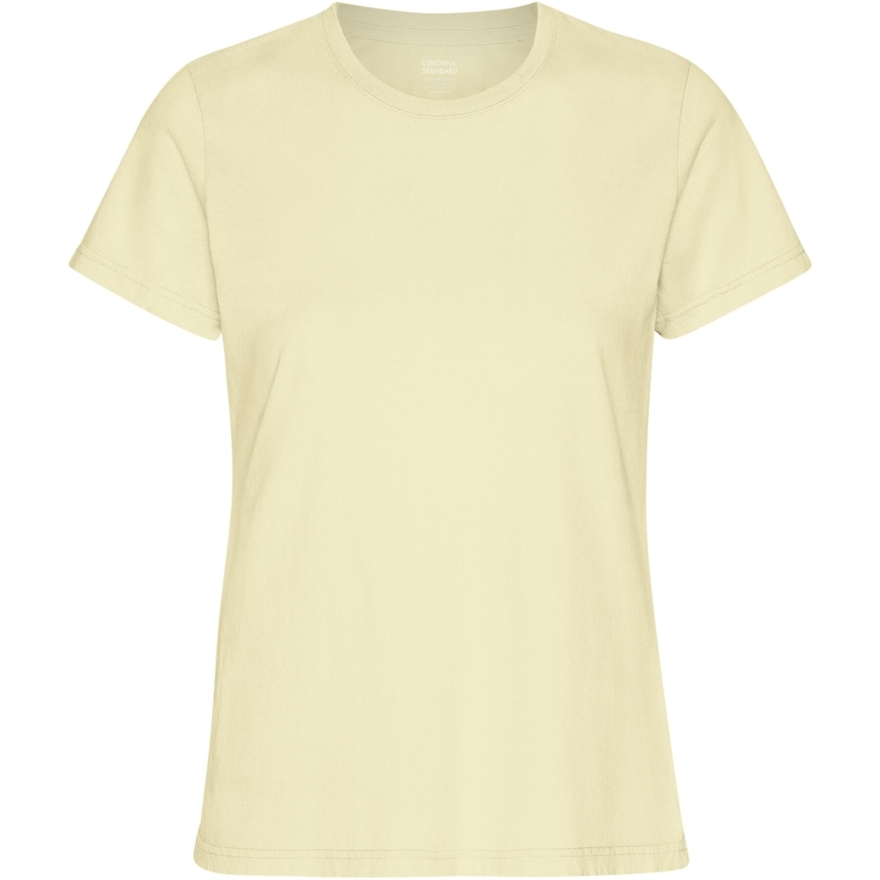 Dames-T-shirt Colorful Standard Light Organic Soft Yellow