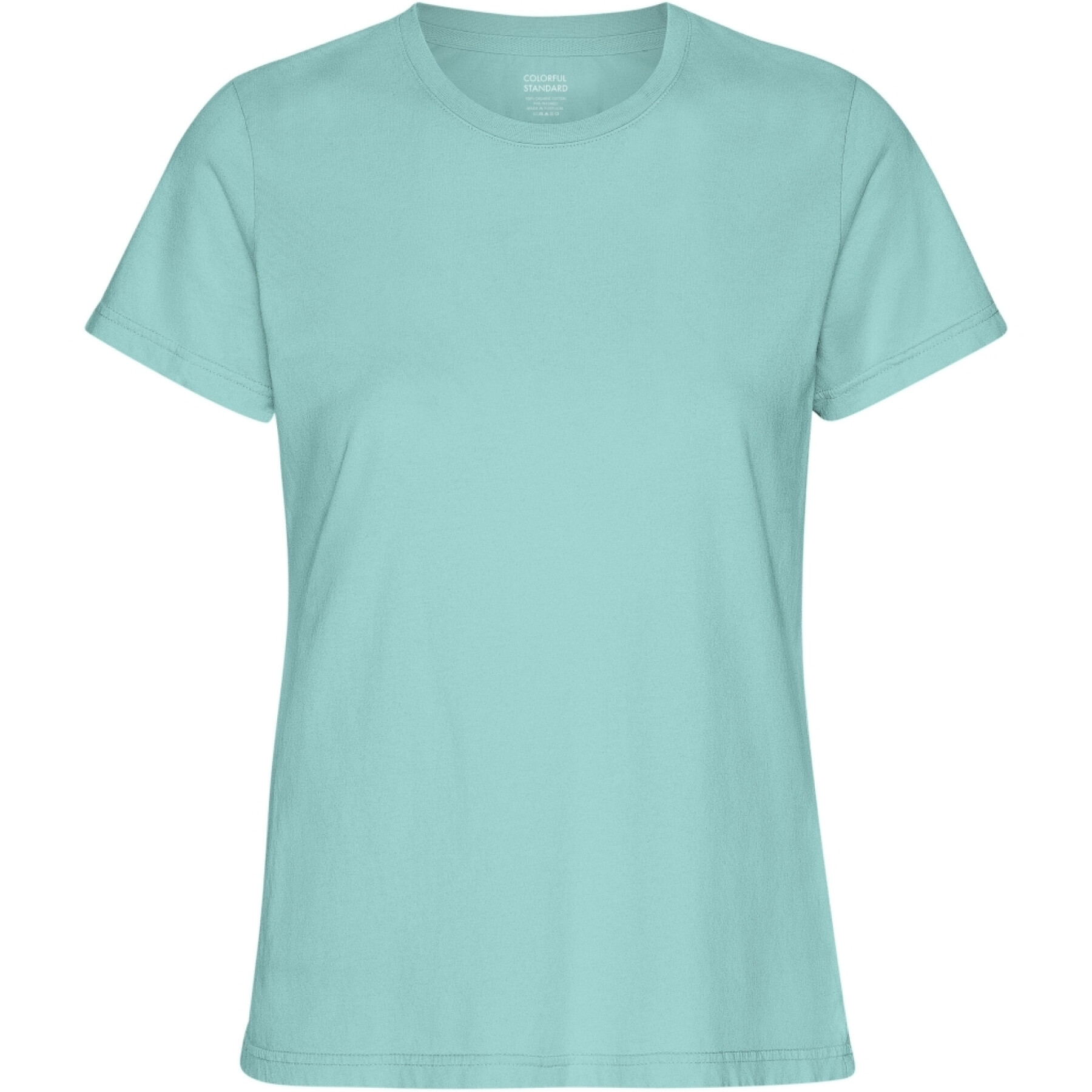 Dames-T-shirt Colorful Standard Light Organic Teal Blue