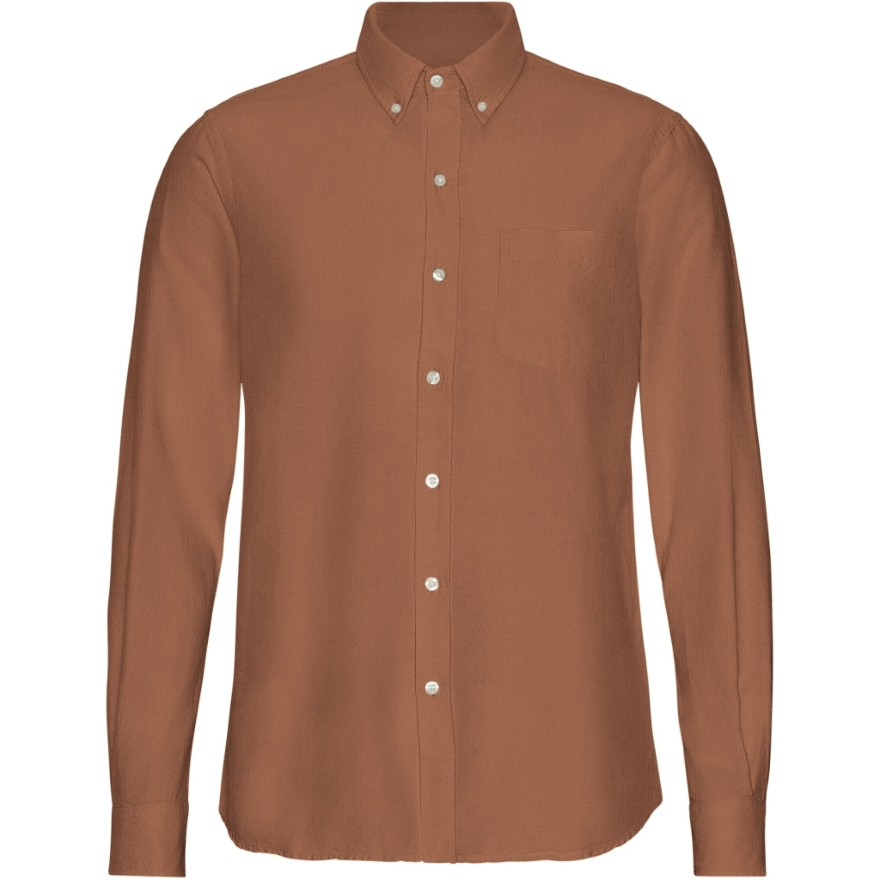 Button-down overhemd Colorful Standard Organic Ginger Brown