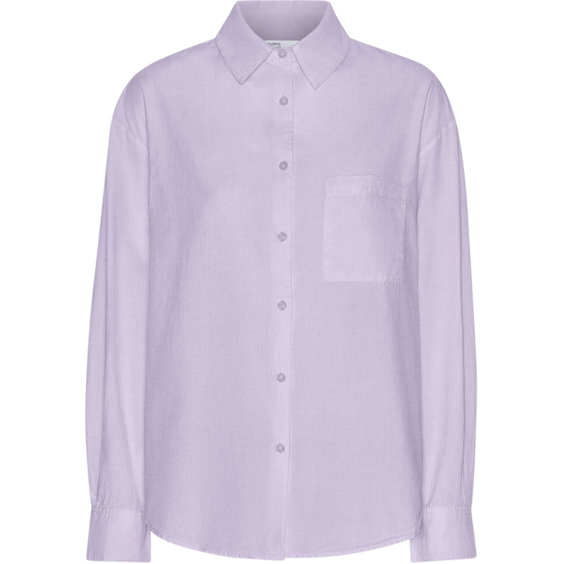Damesoverhemd Colorful Standard Organic Soft Lavender