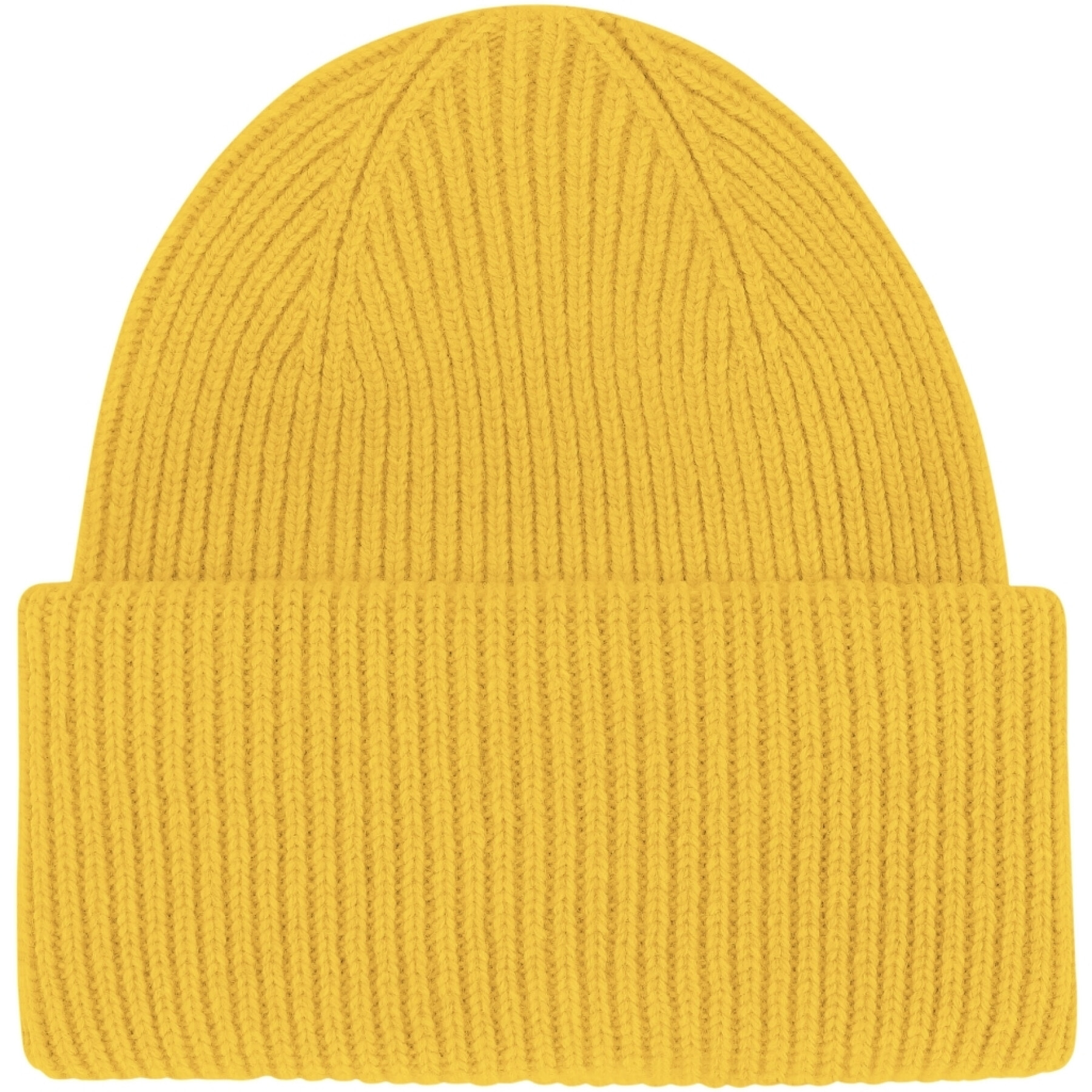 Enkele geplooide hoed Colorful Standard Lemon Yellow