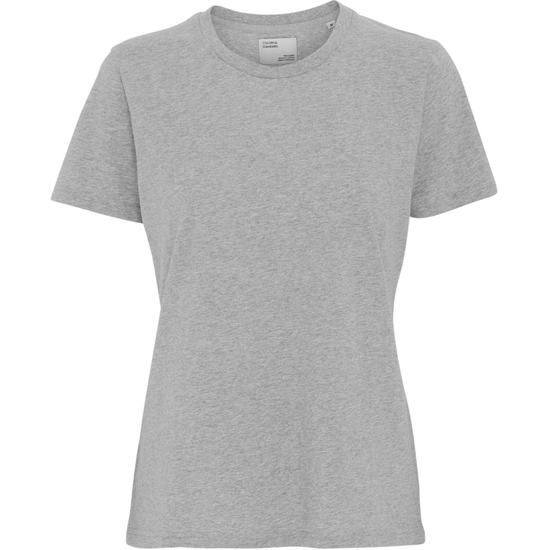 Dames-T-shirt Colorful Standard Light Organic heather grey