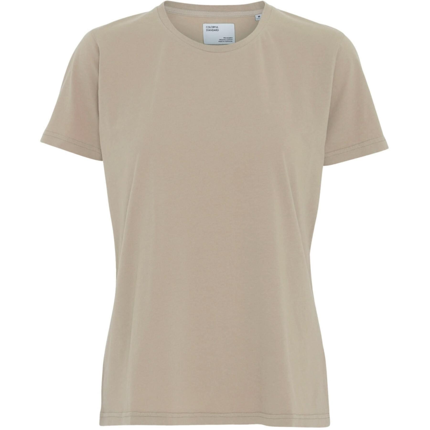 Dames-T-shirt Colorful Standard Light Organic oyster grey