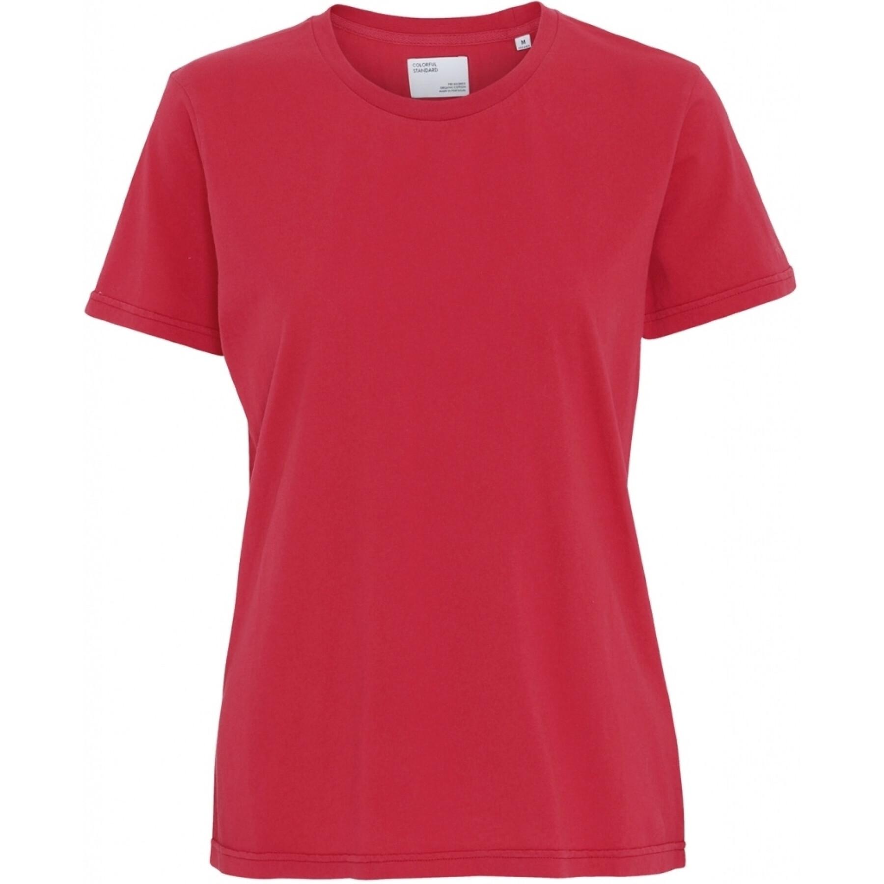 Dames-T-shirt Colorful Standard Light Organic scarlet red