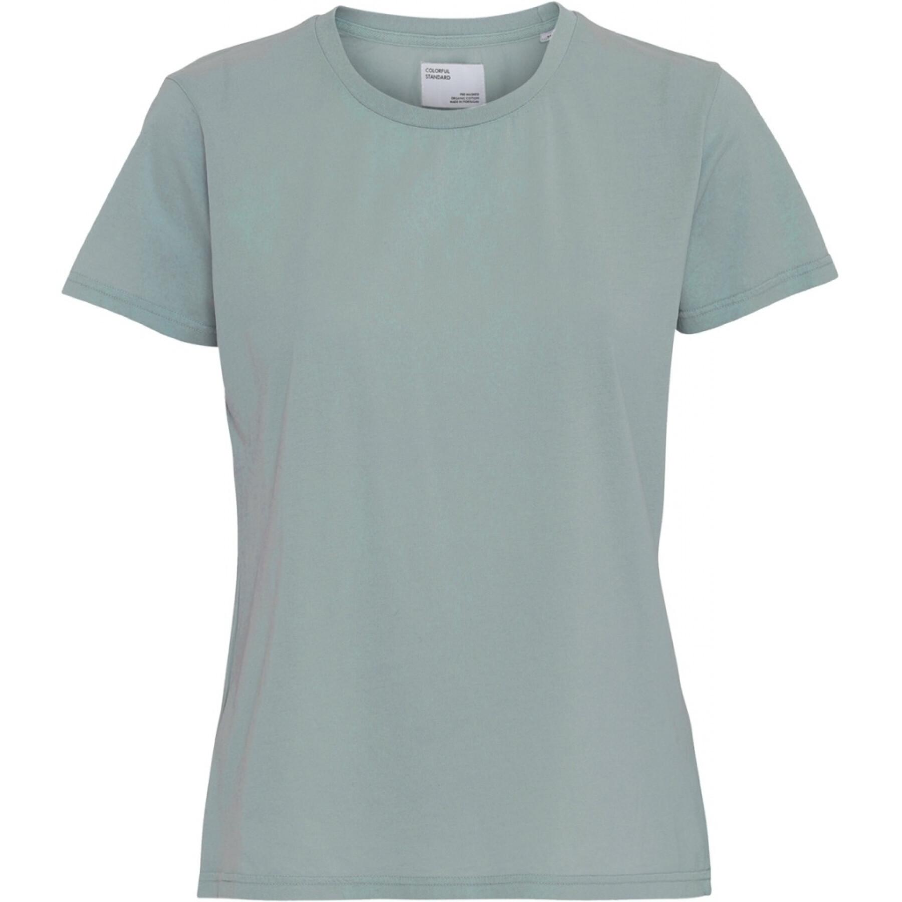 Dames-T-shirt Colorful Standard Light Organic steel blue
