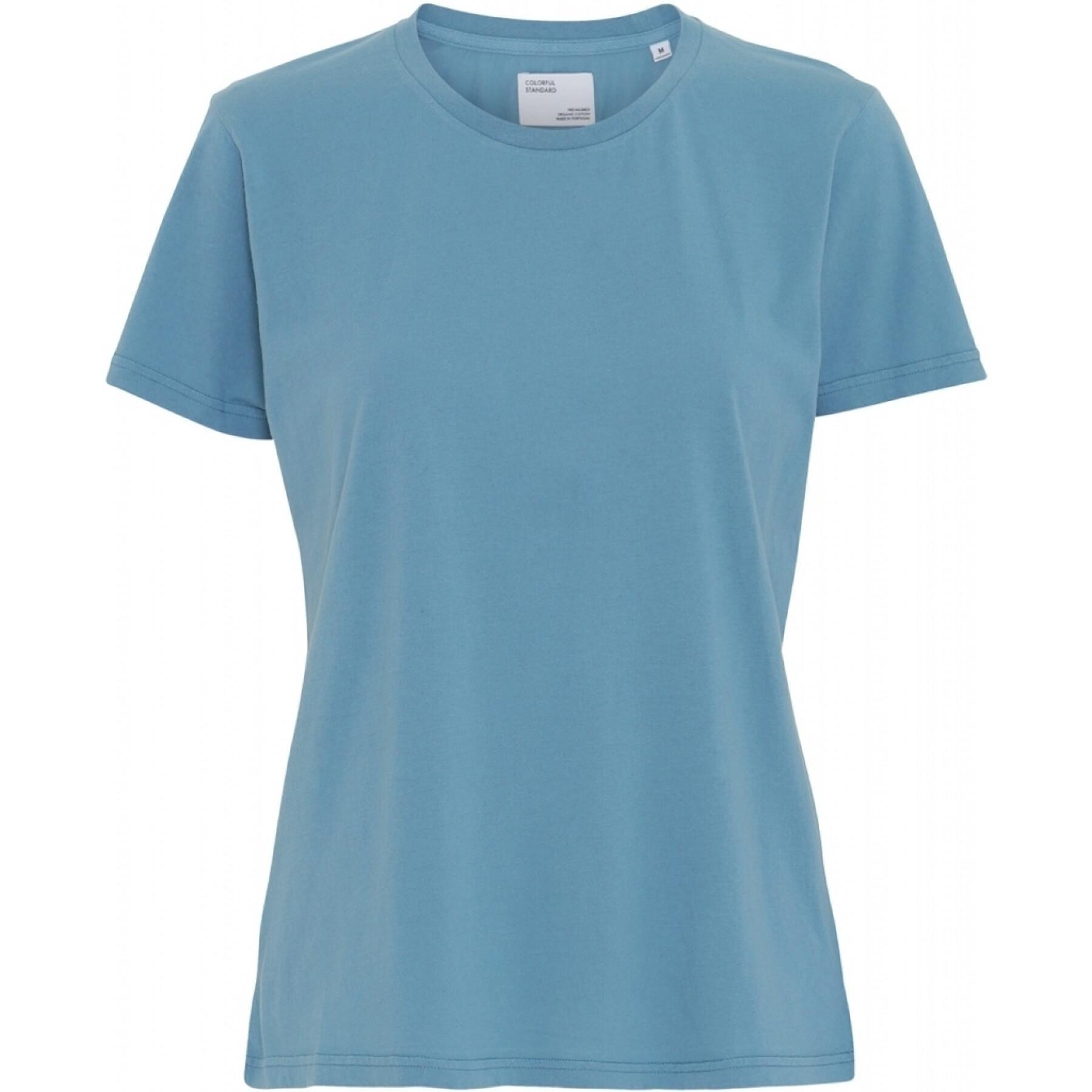 Dames-T-shirt Colorful Standard Light Organic stone blue