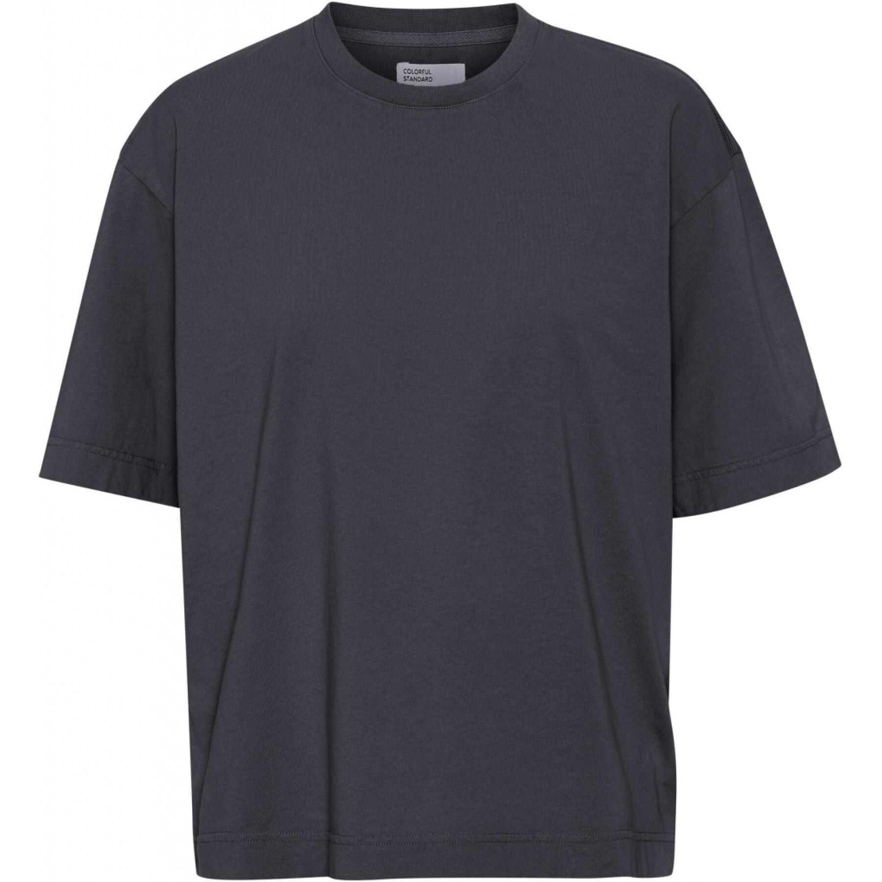 Dames-T-shirt Colorful Standard Organic oversized lava grey