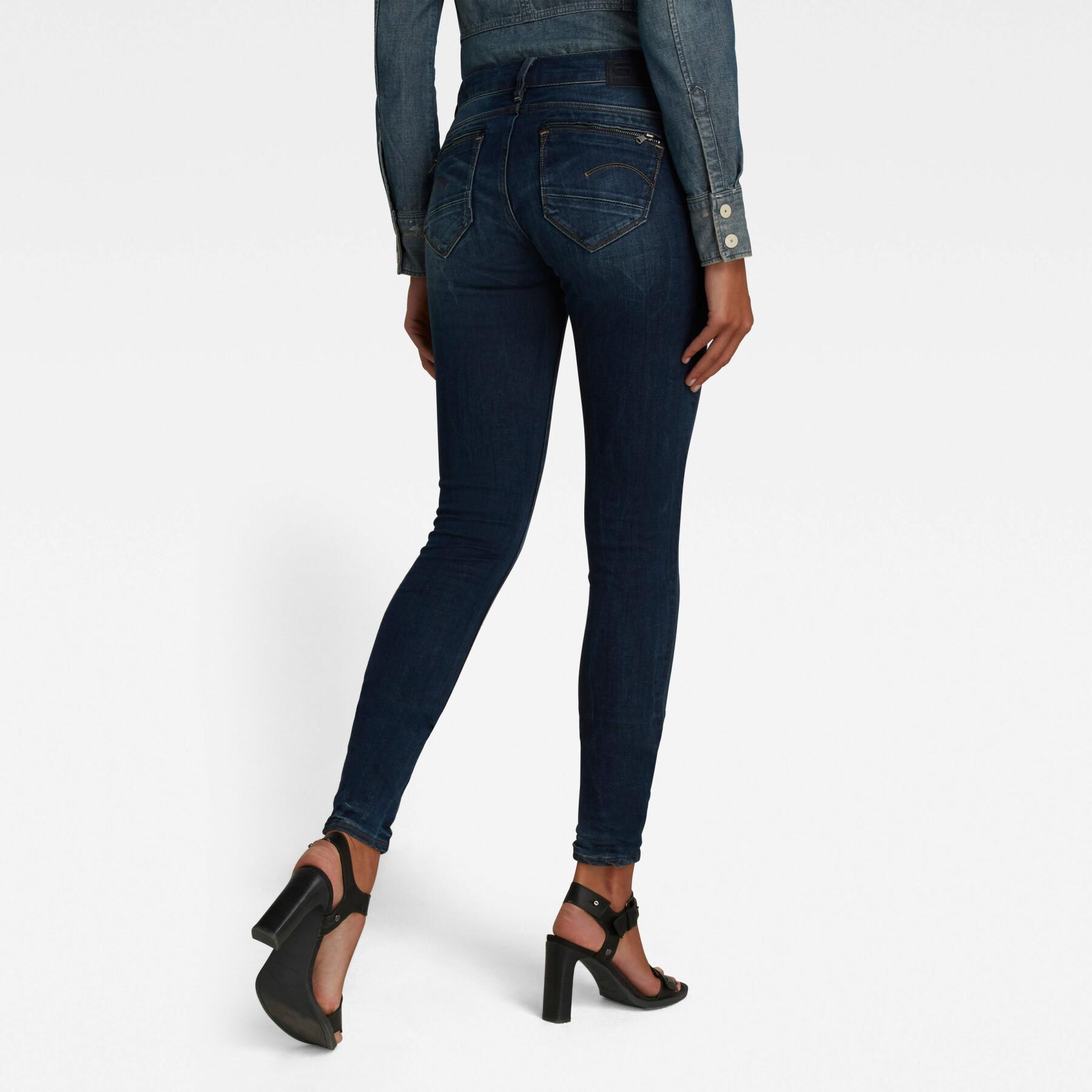 Dames skinny jeans G-Star Midge Zip