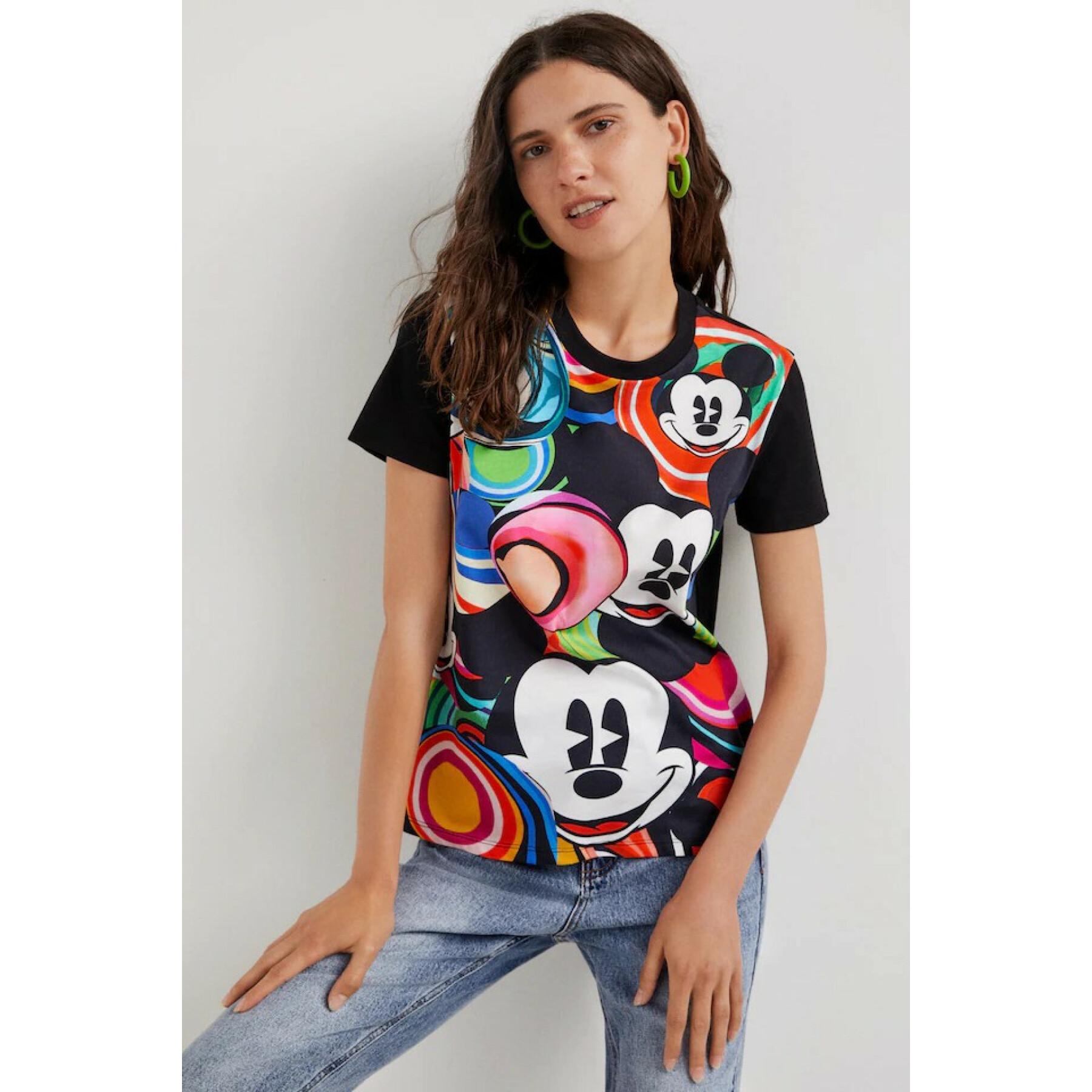 Dames-T-shirt Desigual Mickey Marbles