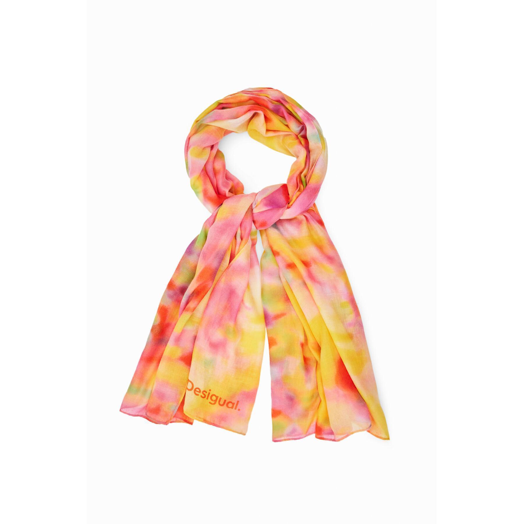 Rechthoekige sjaal met fuzzy-print voor vrouwen Desigual