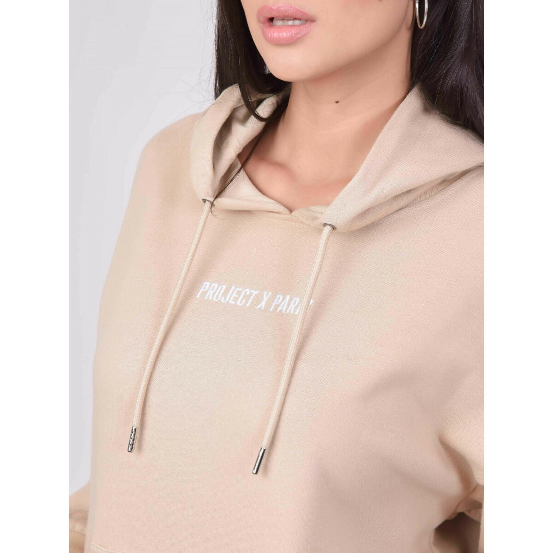 Basic hoodie met geborduurd logo voor dames Project X Paris