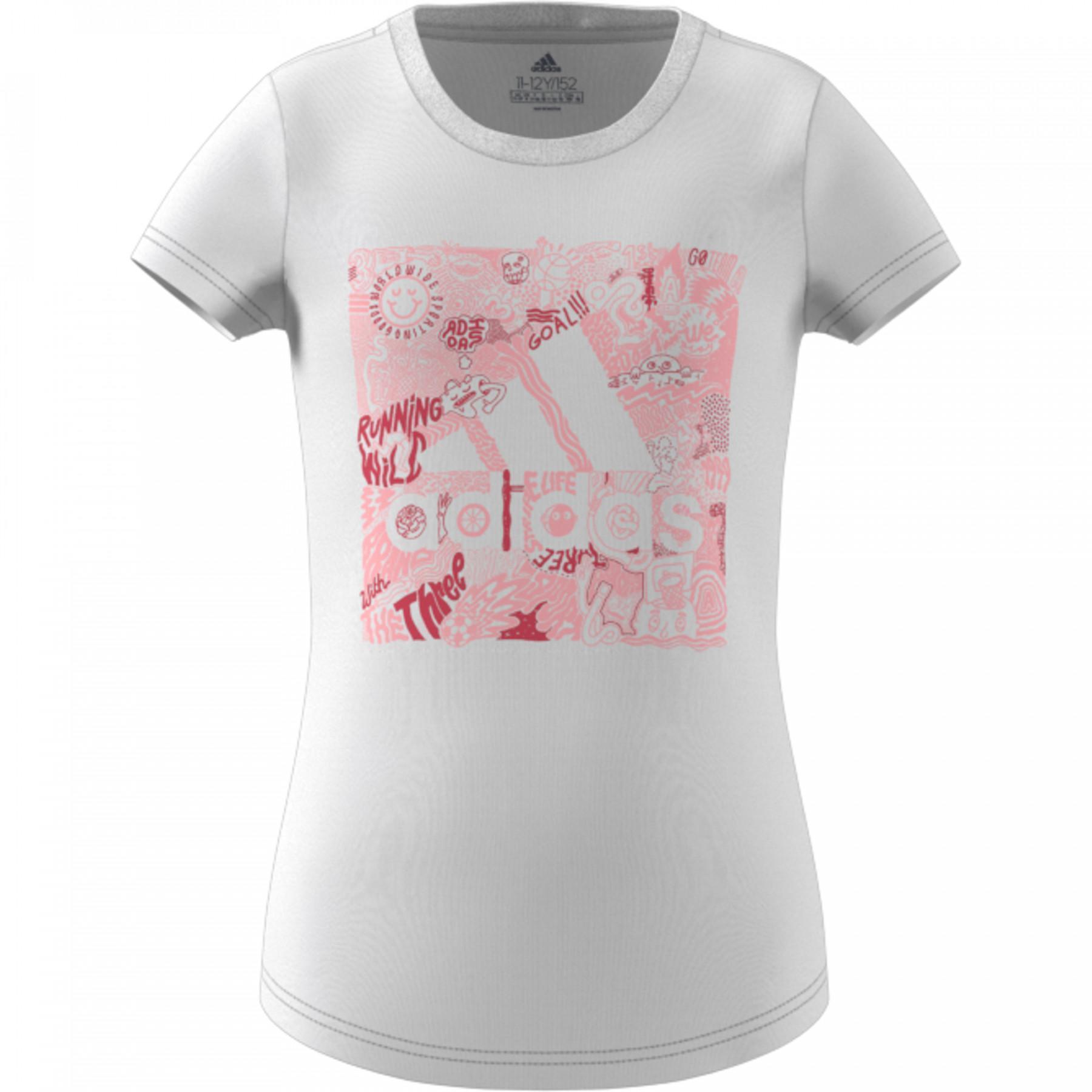 Meisjes-T-shirt adidas Most Haves Doodle BoS