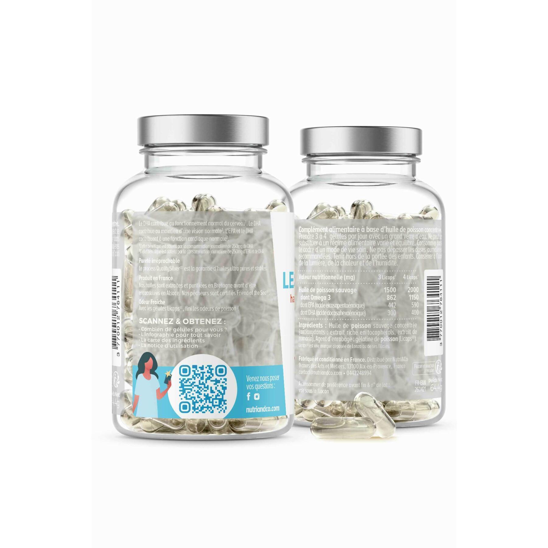 120 capsules omega 3 wilde visolie Nutri&Co