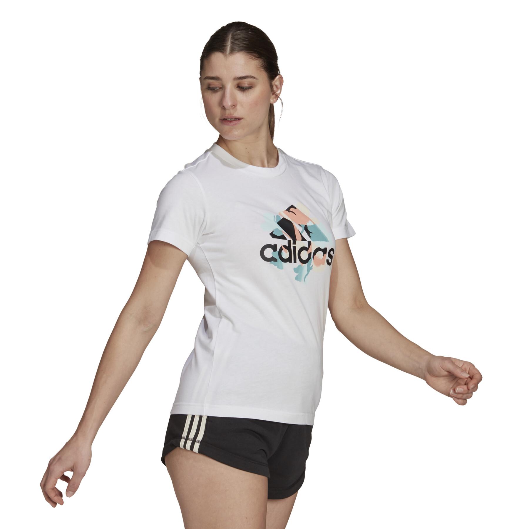 Dames-T-shirt adidas Floral Graphic