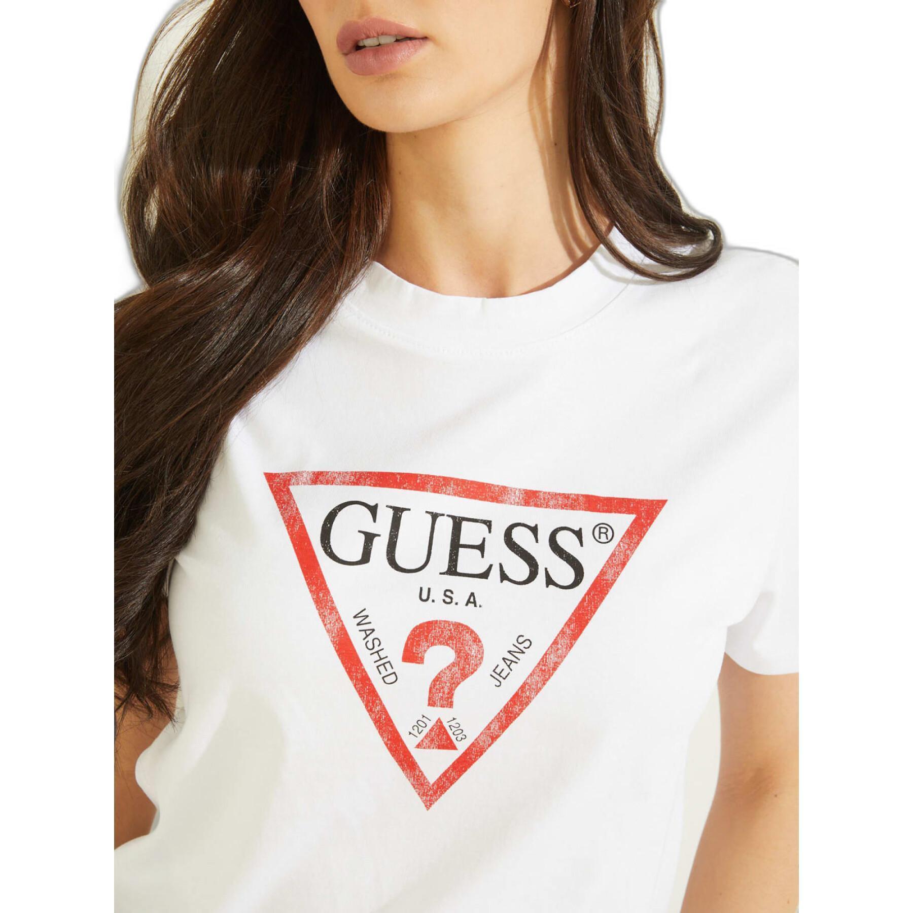 Dames-T-shirt Guess Classic Fit Logo
