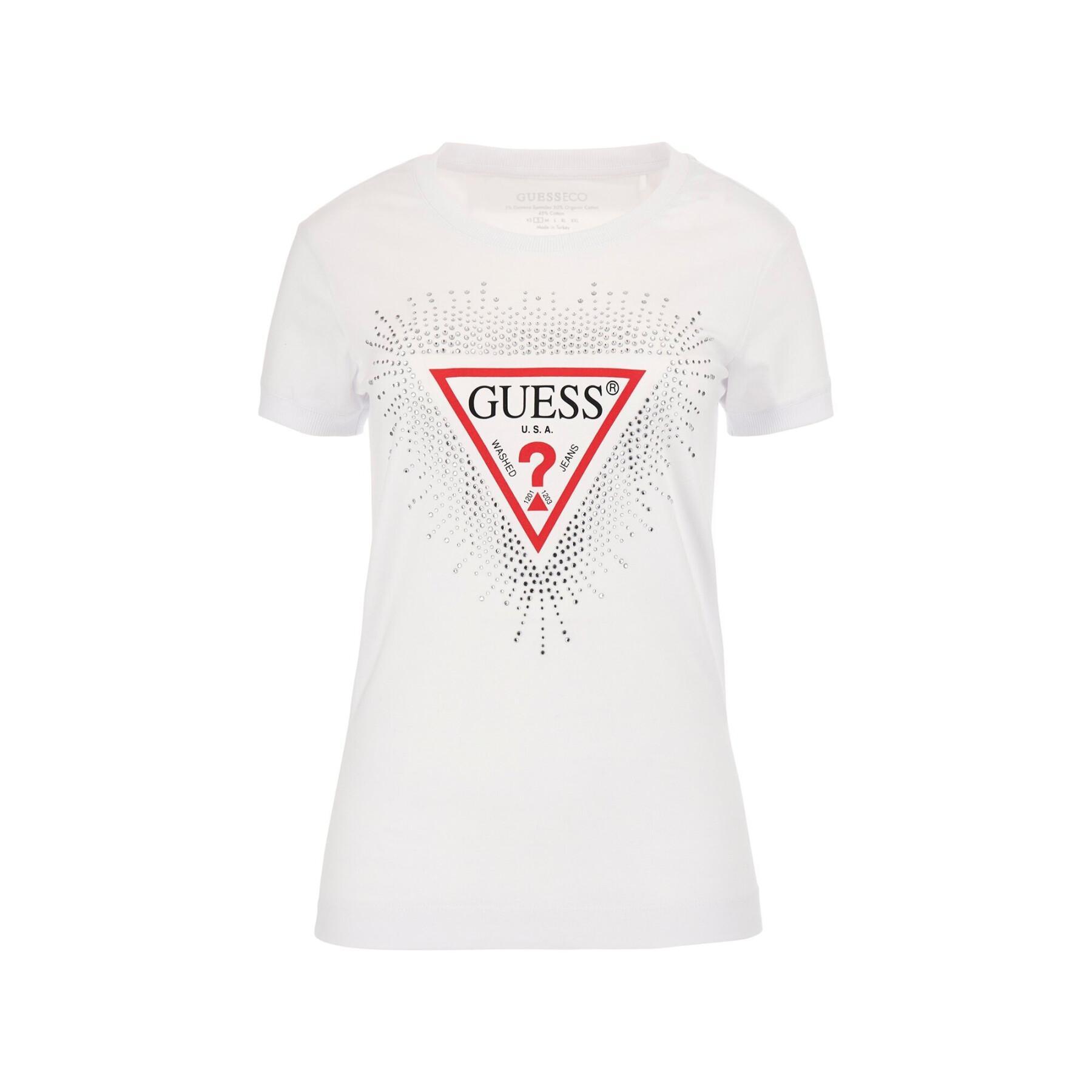 Dames-T-shirt Guess Star Triangle