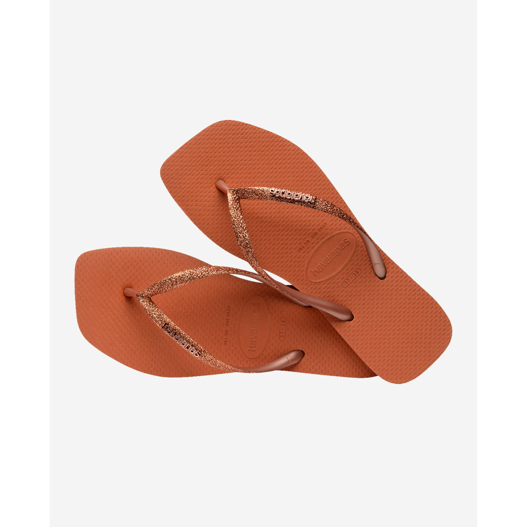 Vrouwenslippers Havaianas Square Glitter