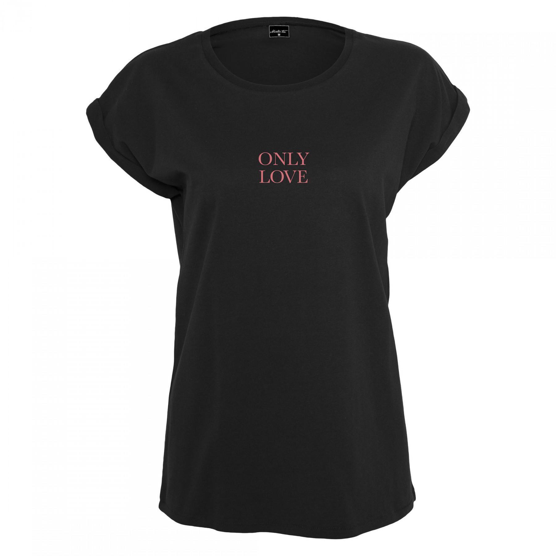 Dames-T-shirt Mister Tee only love