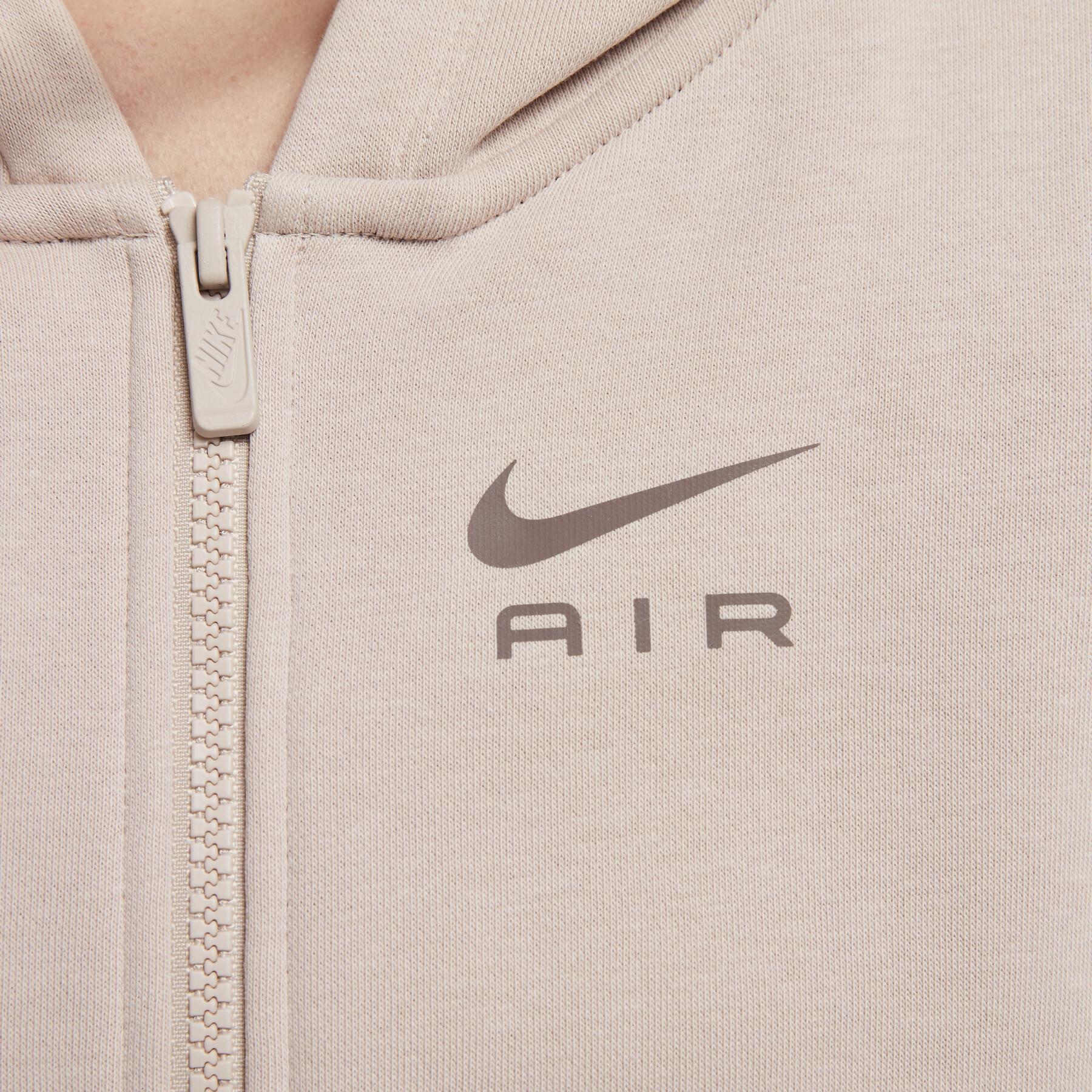 Sweatshirt capuchon met volledige rits voor vrouwen Nike Air Fleece