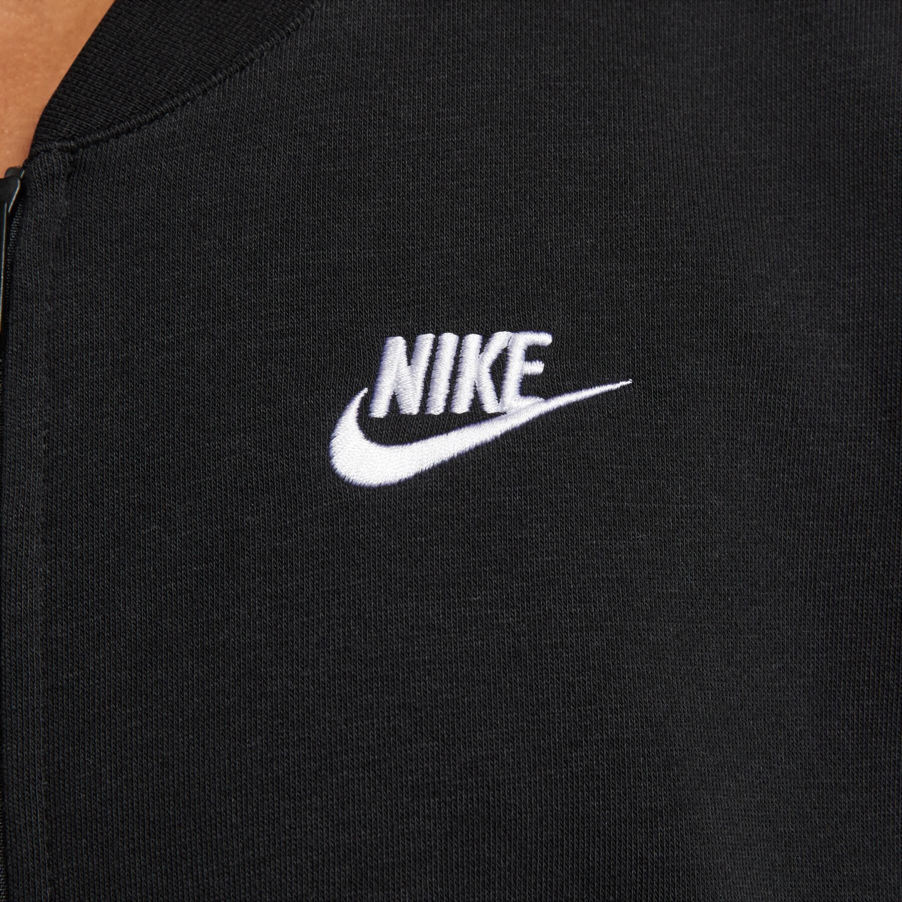 Damessweatshirt met rits Nike Club Fleece Oversize Crop