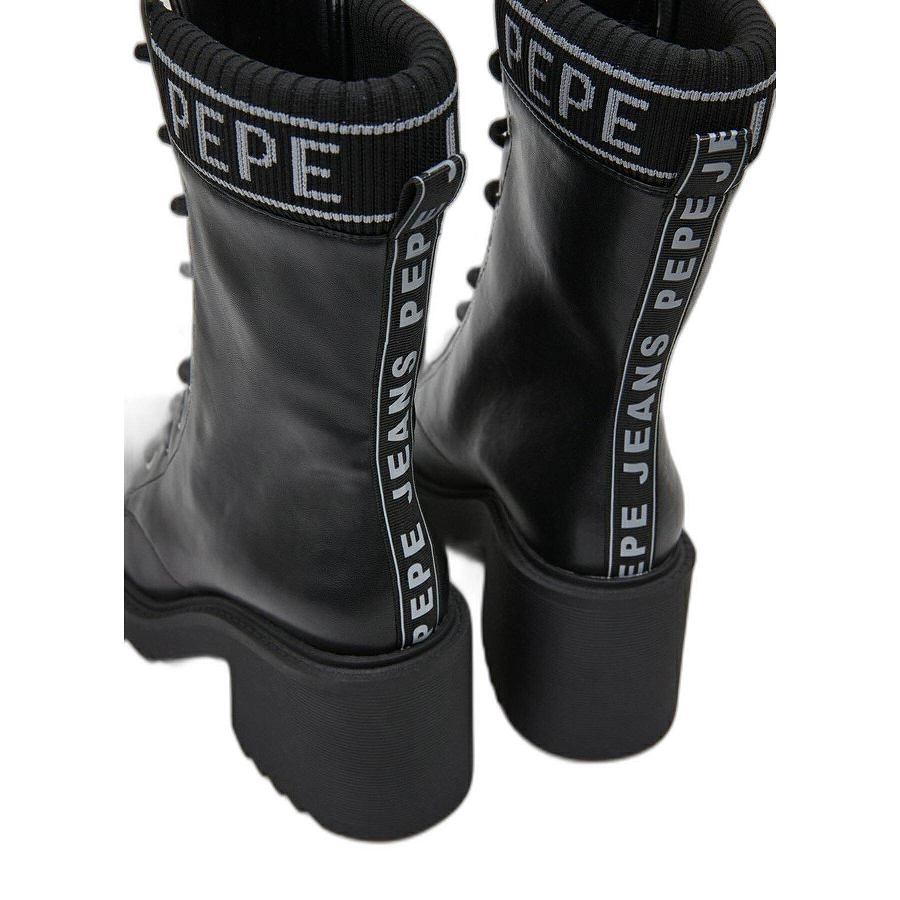 Dameslaarzen met logo Pepe Jeans Boss