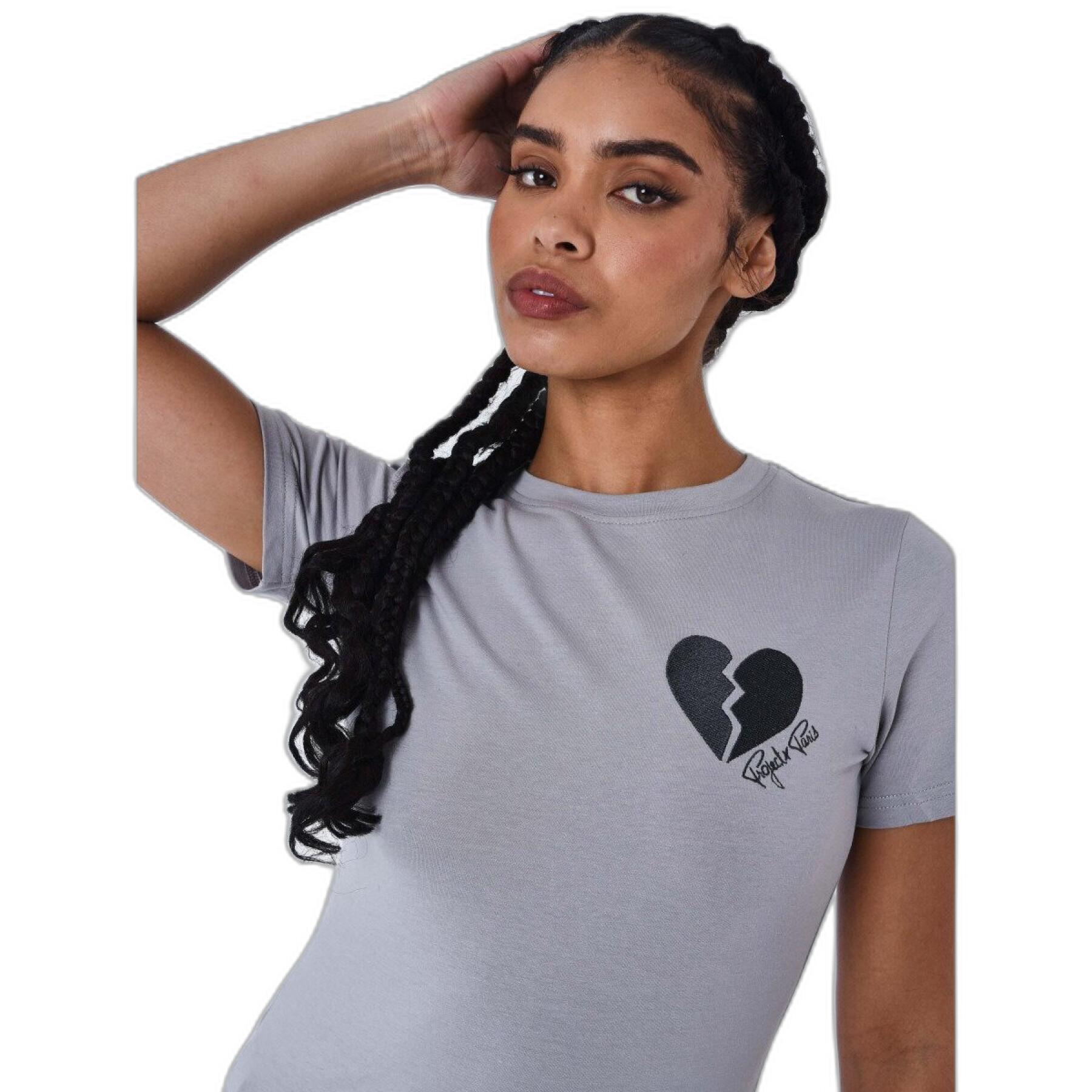 T-shirt met gebroken hart van vrouw Project X Paris