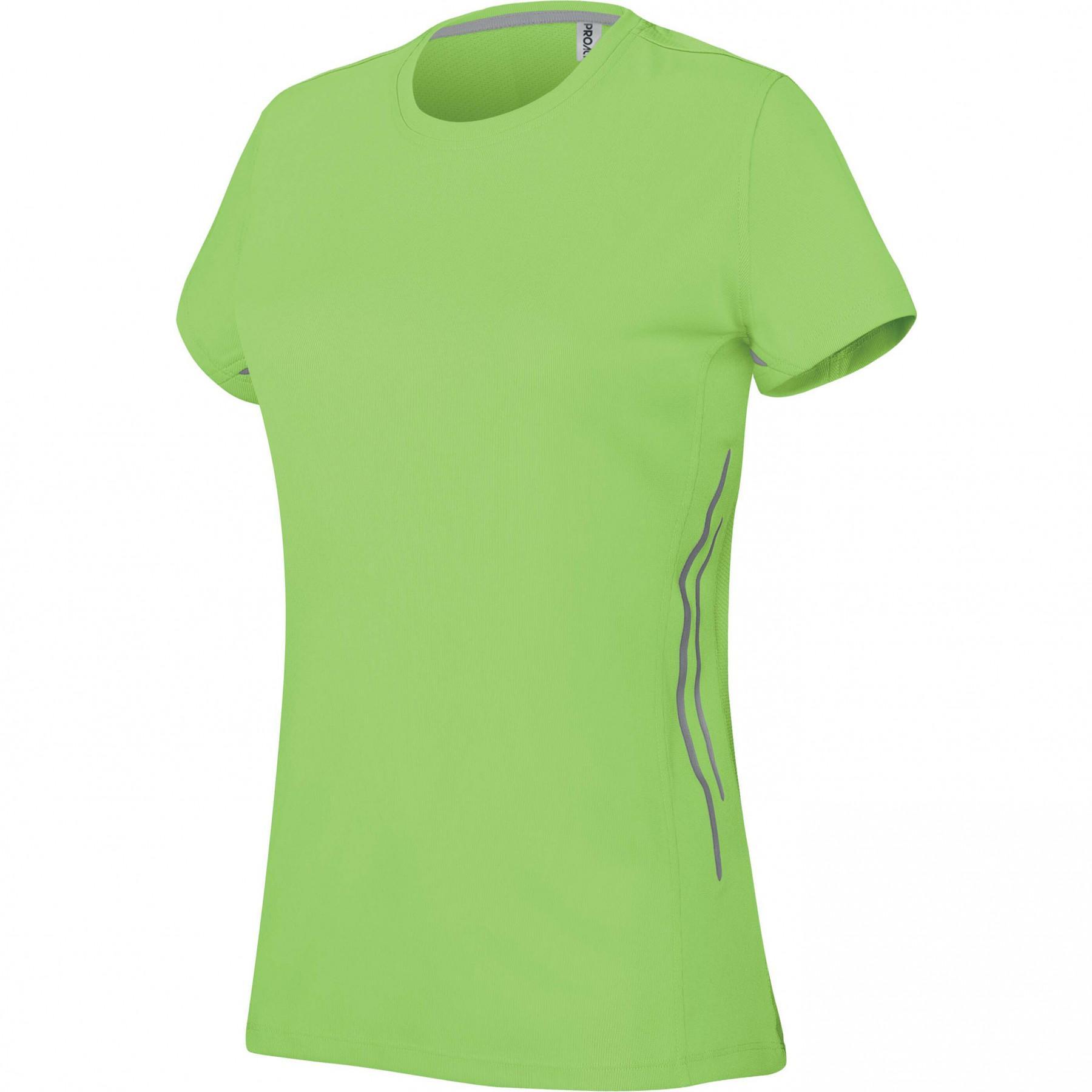 Bi-materiaal T-shirt voor dames Proact Sport
