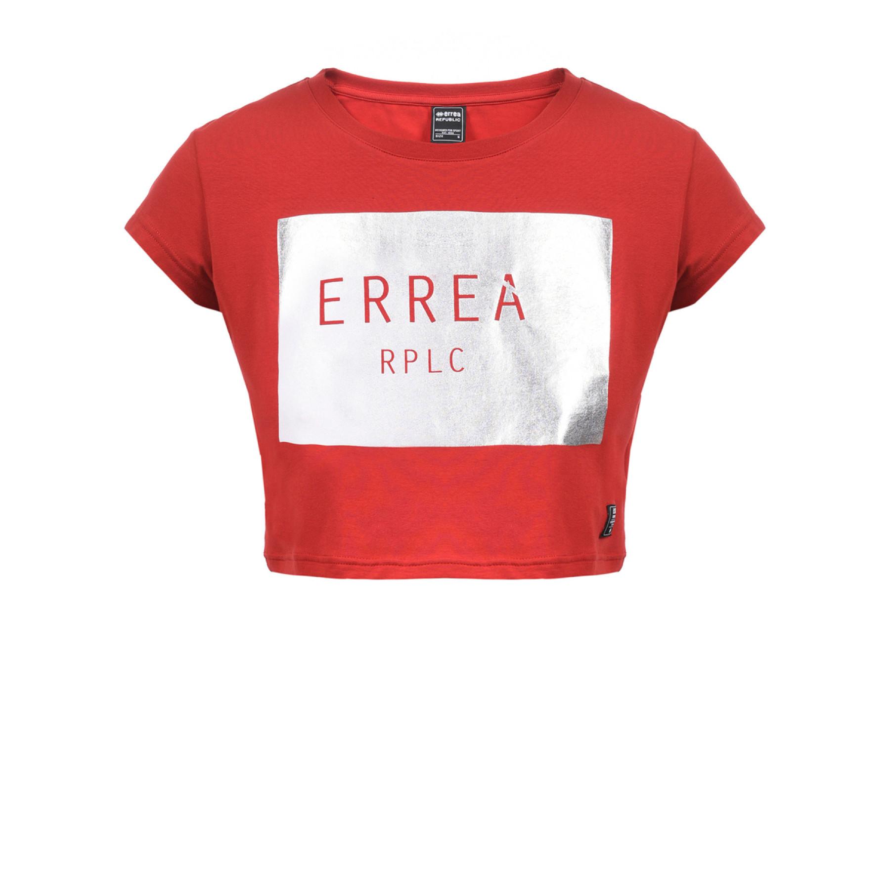 Vrouwen crop top T-shirt Errea trend square