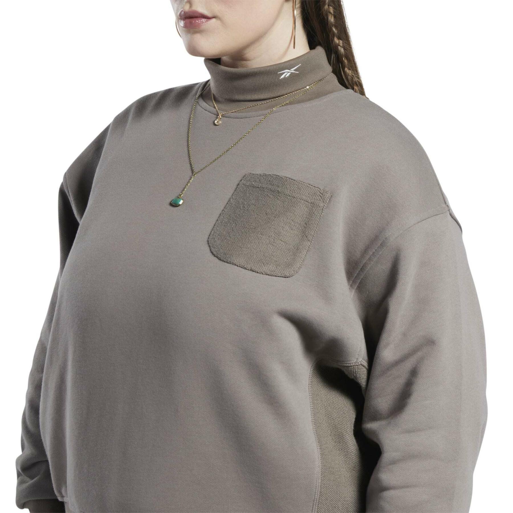 Dames sweatshirt van katoen en fleece Reebok Classics GT