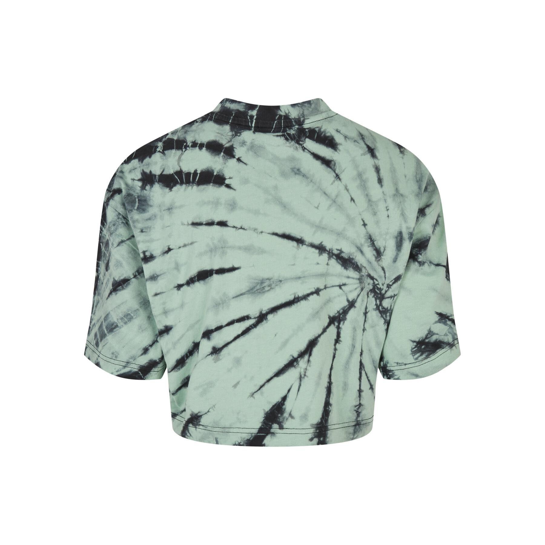 Dames-T-shirt Urban Classics oversized cropped tie dye (GT)