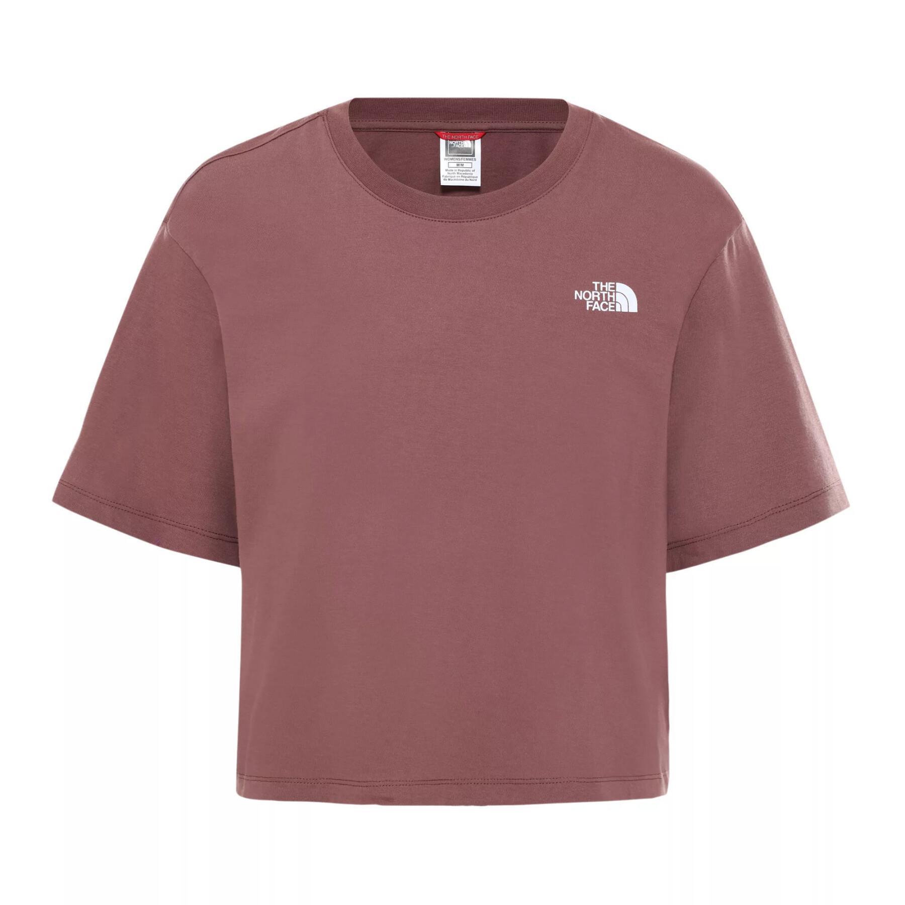 Dames-T-shirt The North Face Cropp Simple Dome