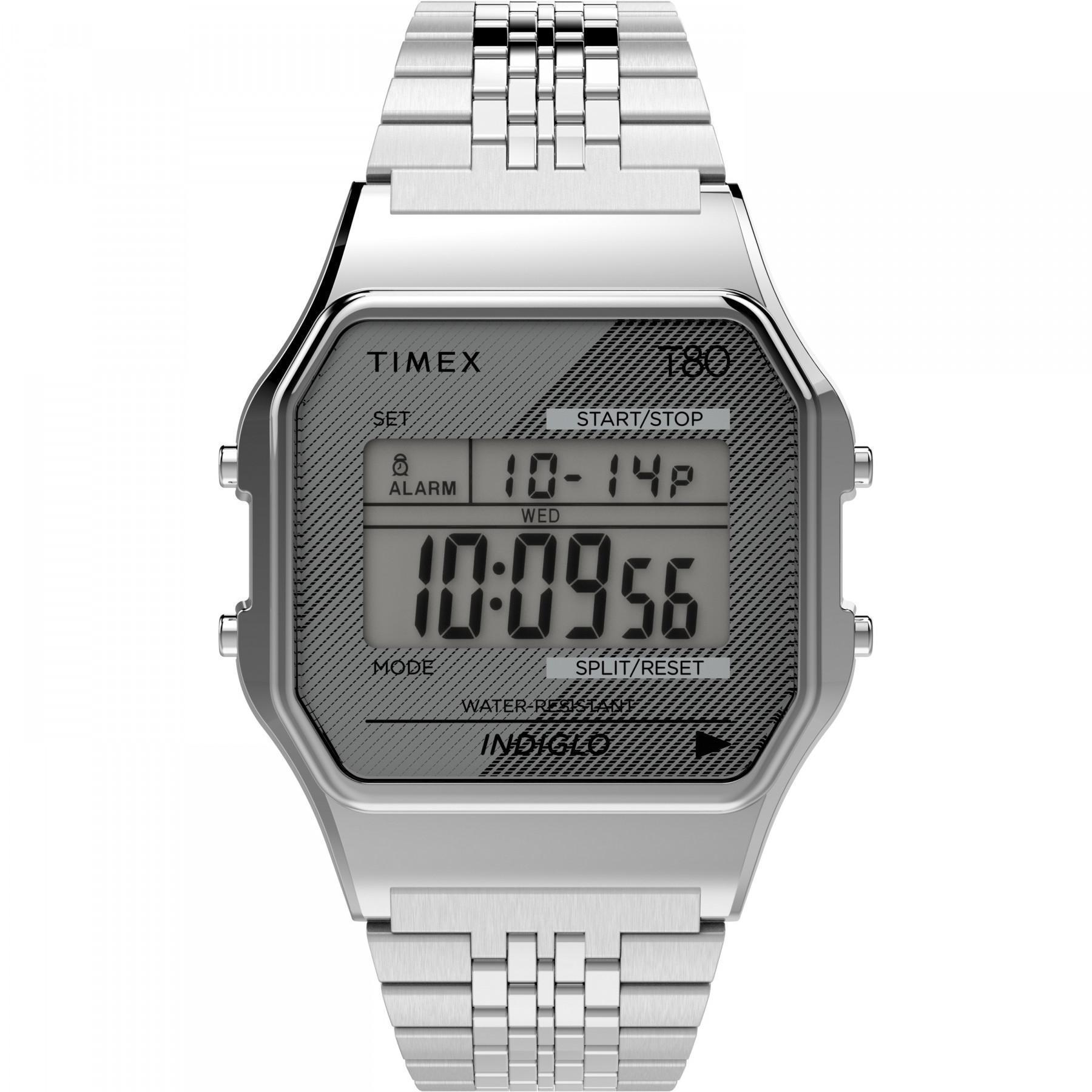 Kijk op Timex T80 34 mm Bracelet en acier inoxydable
