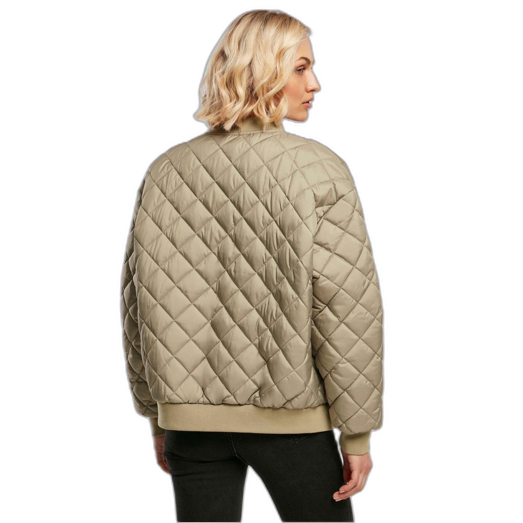 Urban Classics Oversized Diamond GT Quilted Vrouwenbomber