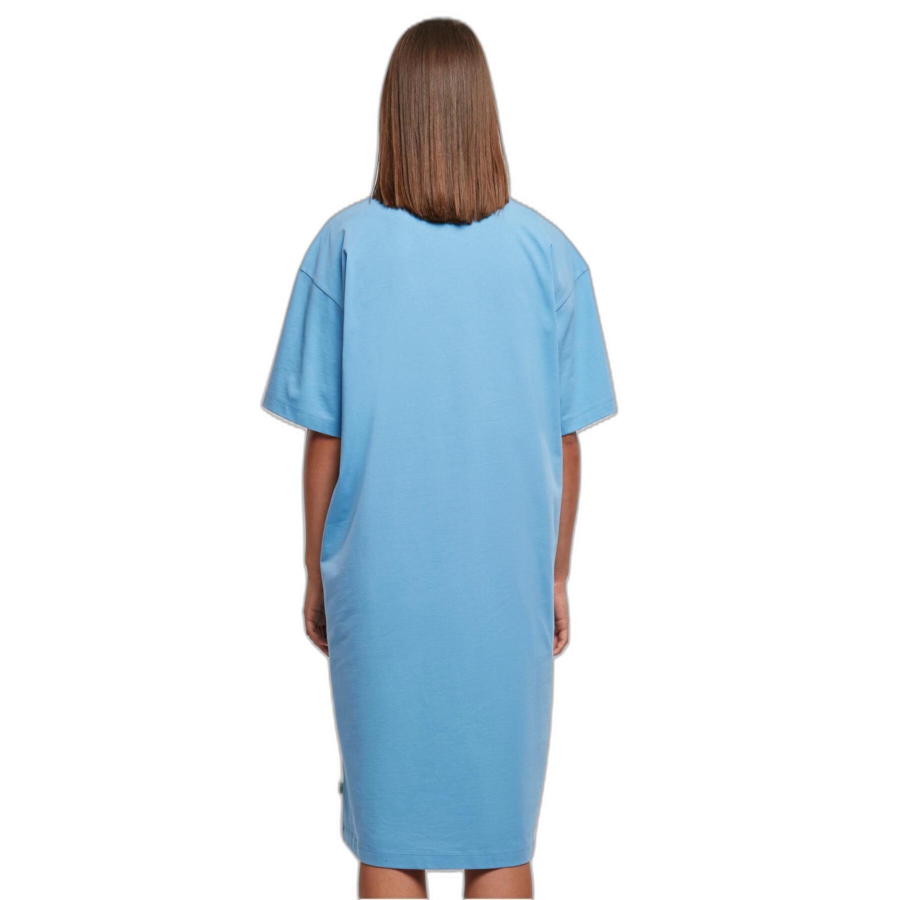 Vrouwen oversized organische t-shirt jurk Urban Classics
