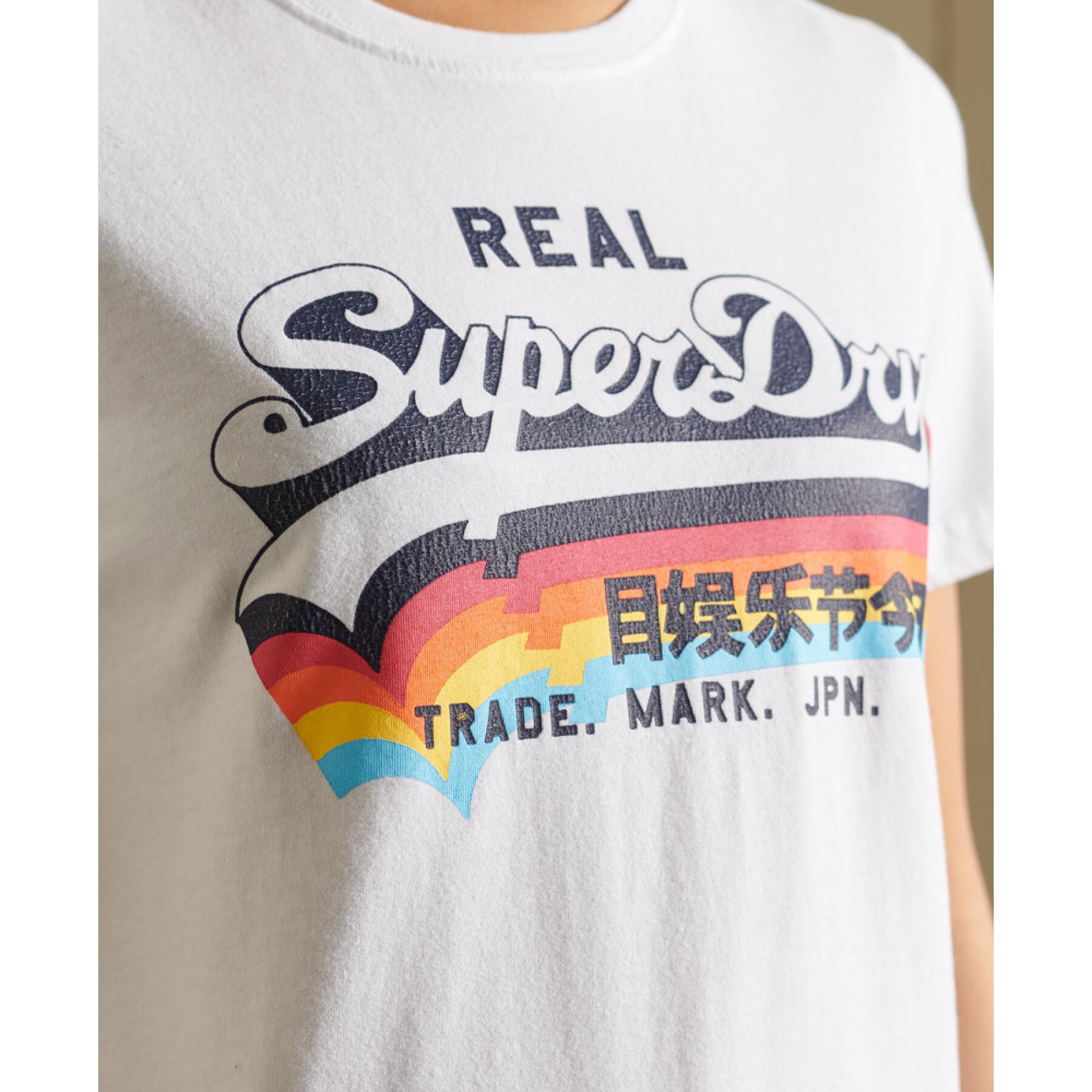 Dames-T-shirt met korte mouwen Superdry Logo Vintage