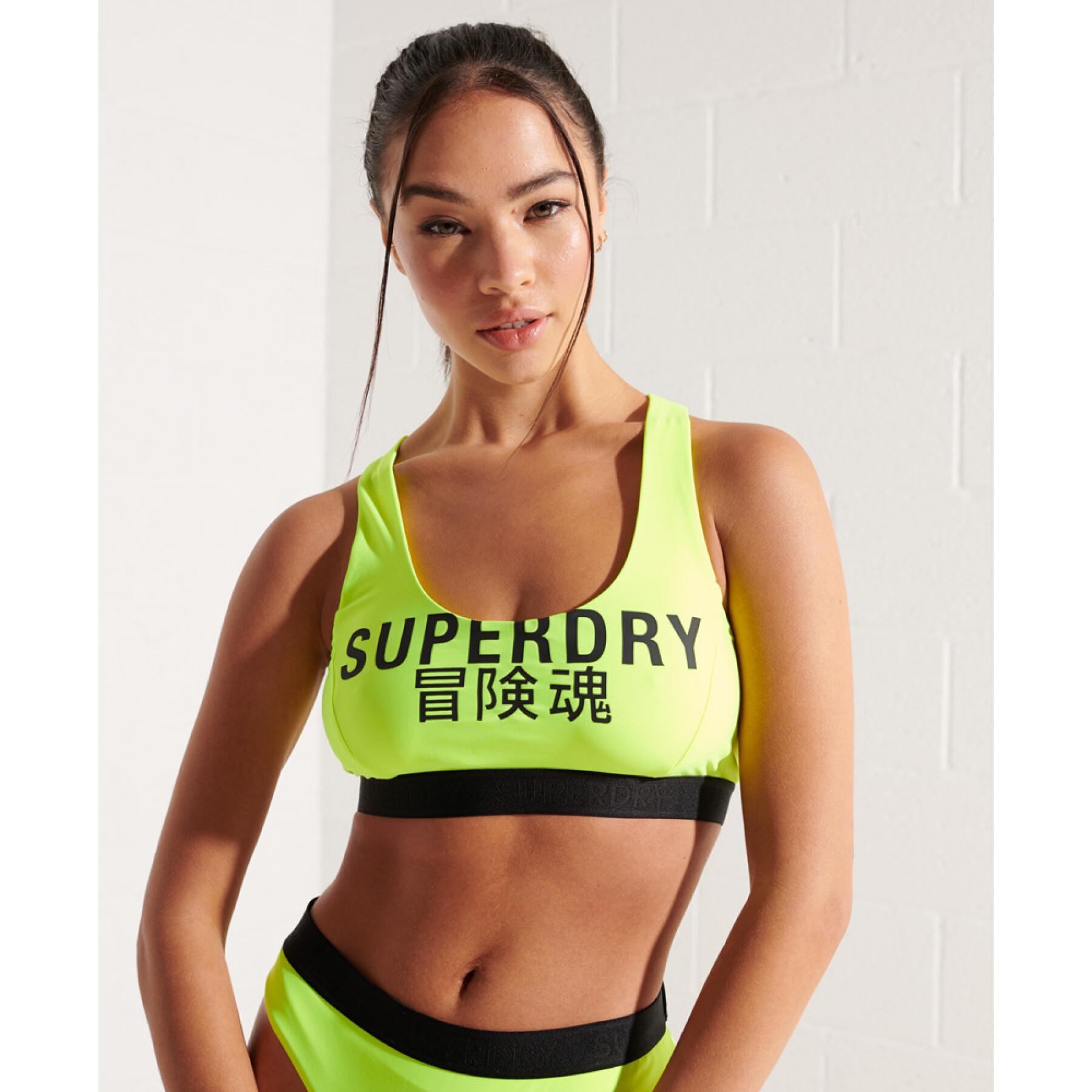 Bikinitopje met logo voor dames Superdry