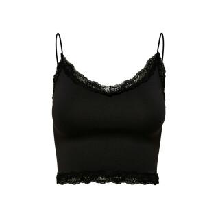 Dames crop top Only onlvicky lace