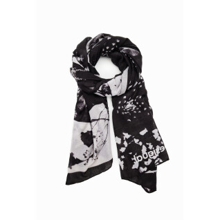Vrouwensjaal Desigual Floral Bw Rectangle