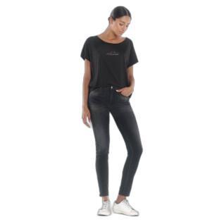 Slim jeans voor dames Le Temps des cerises Acya pulp N°1