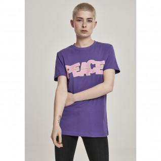 Dames-T-shirt Mister Tee peace